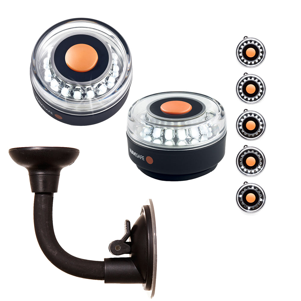 Navisafe Portable Navilight 360 2NM White wBendable Suction Cup Mount 001KIT2