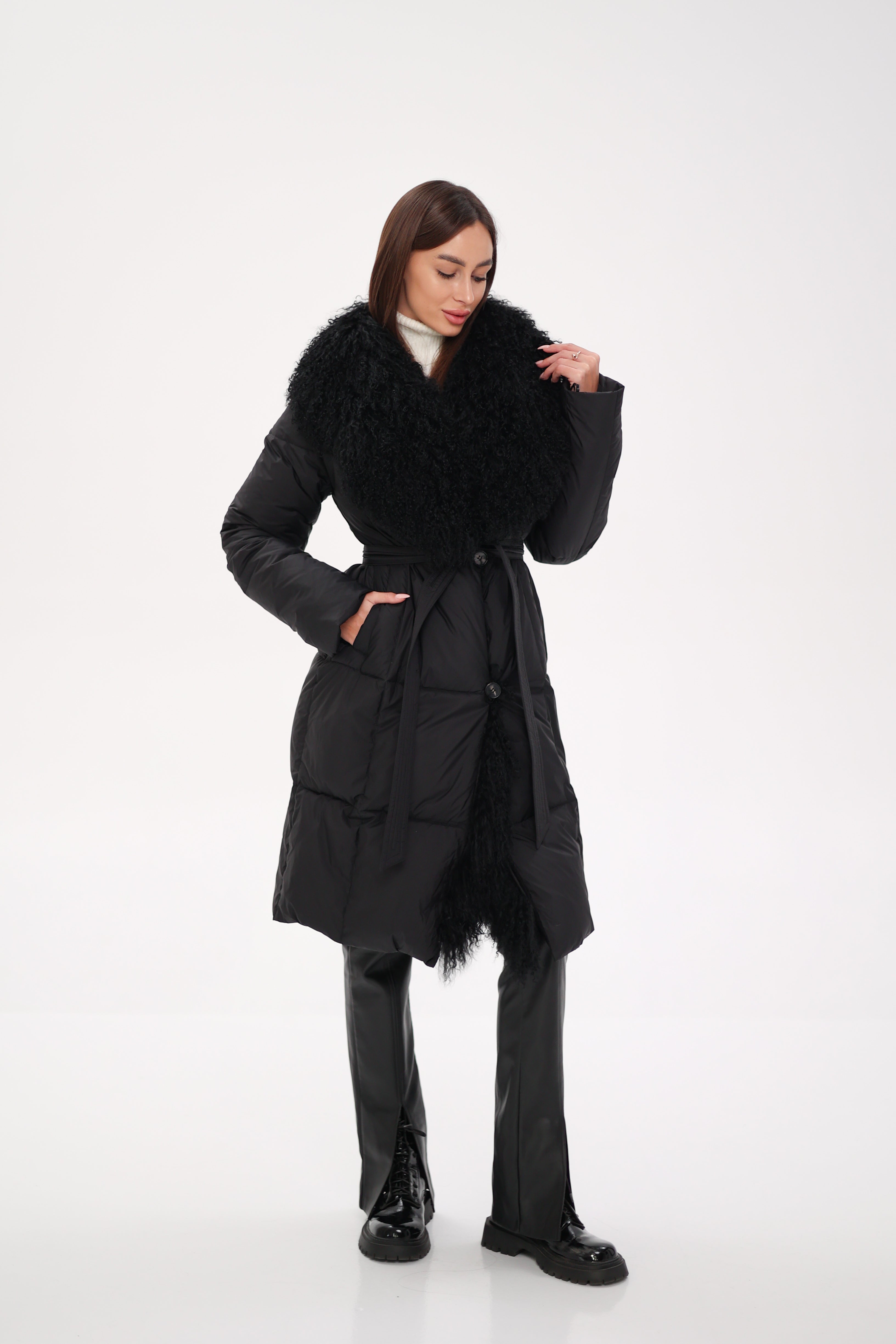 Genuine Lama Fur Premium Down Coat - Energize Trek