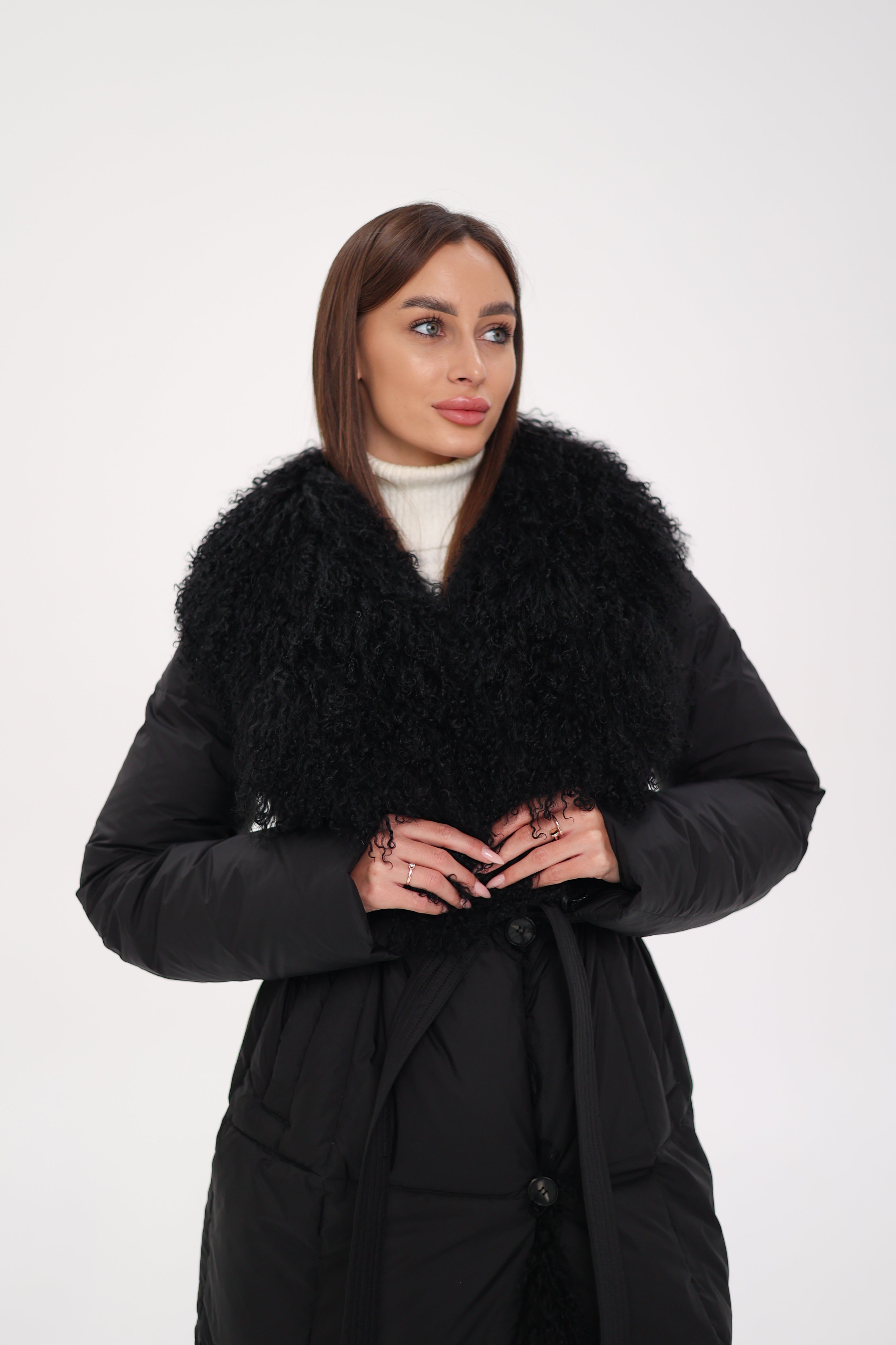 Genuine Lama Fur Premium Down Coat - Energize Trek