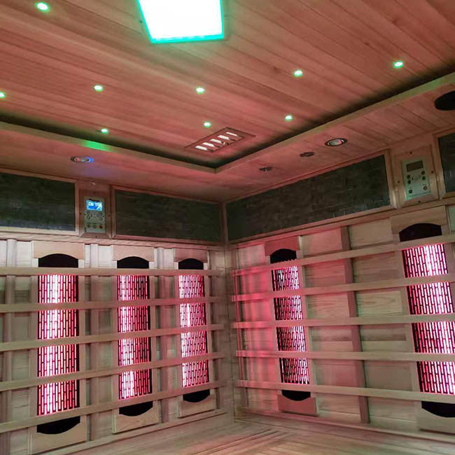 SAUNA EVOLUTION® 5-6 People Traditional Steam And Far Infrared Sauna Room Luxury 4 - Energize Trek
