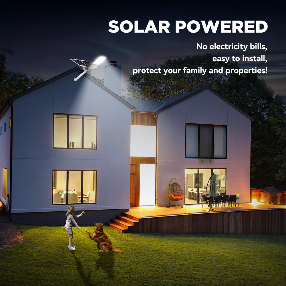 1200W 1500W Solar Parking lot Light -40000lumens - Energize Trek