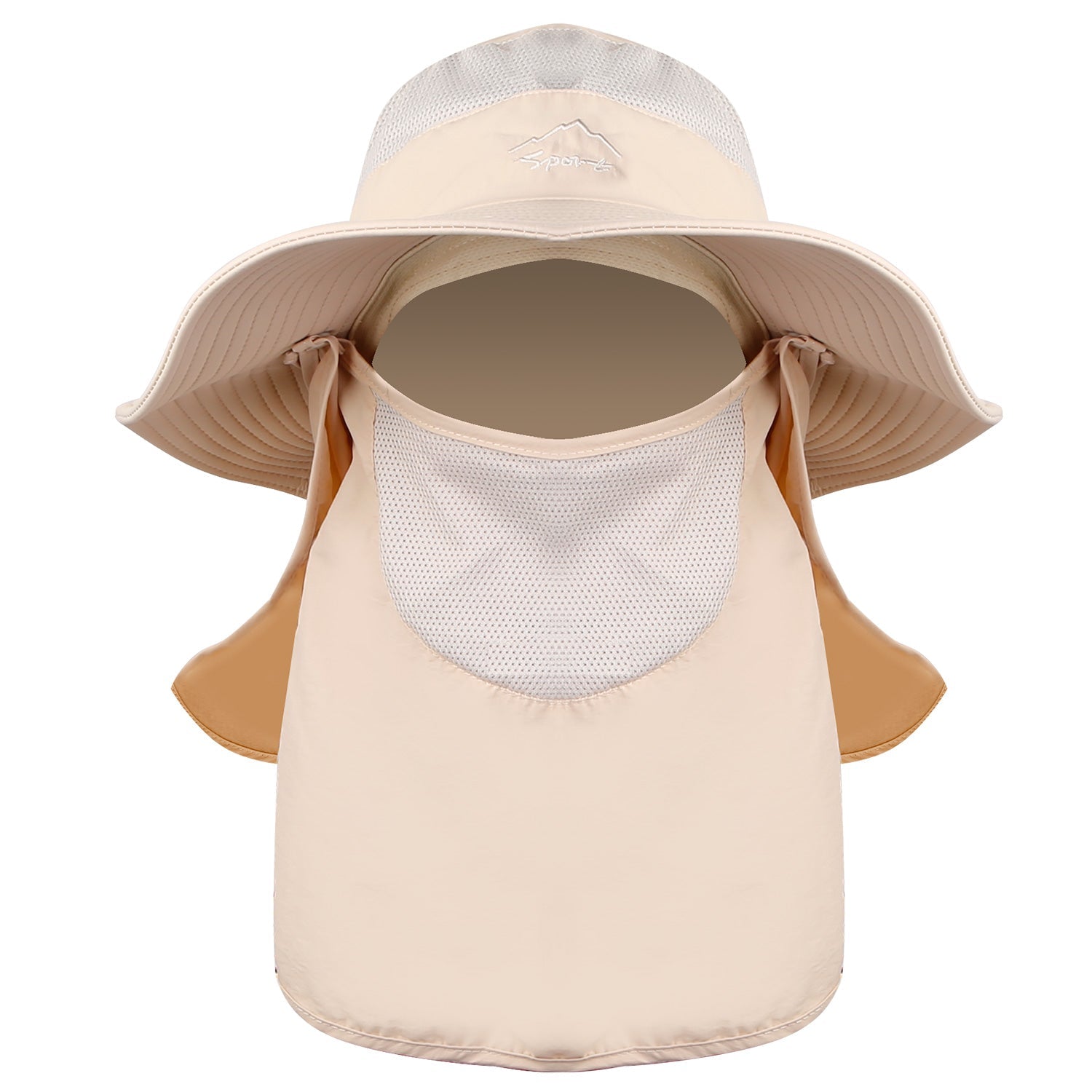 Fishing Bucket Hat Wide Brim Breathable Unisex Hat Sunlight-proof Removable Neck Face Fishing Cap For Fishing Hiking Traveling