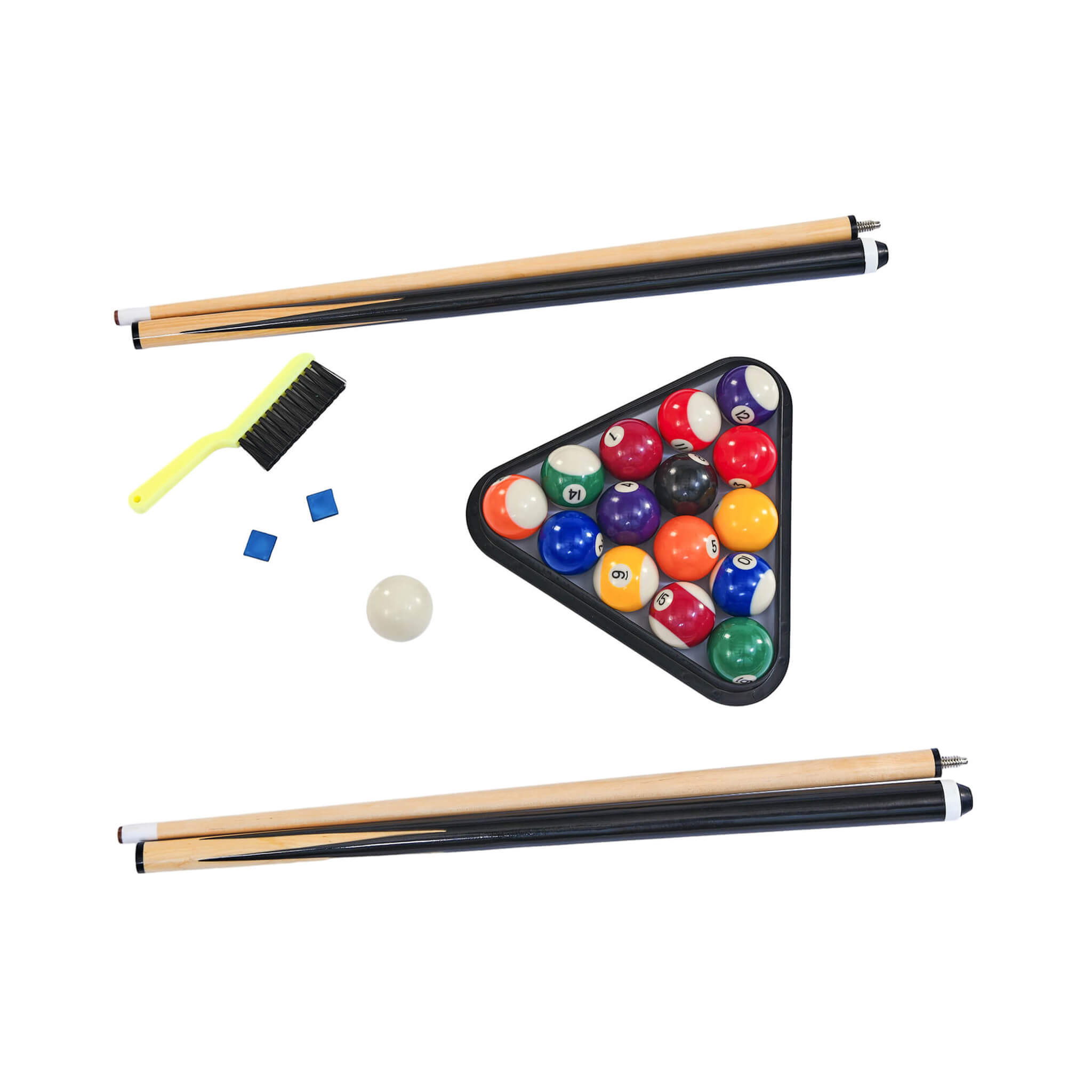 6FT Premium Wooden Multifunctional Pool Table With Table Tennis Top (SAK62741) - Energize Trek