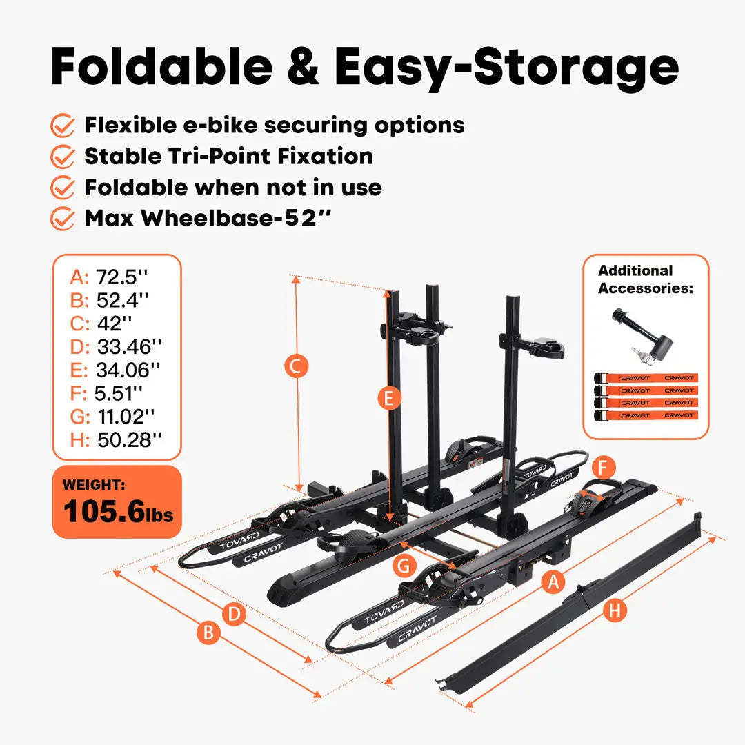 CRAVOT CyberRack S3 Hitch Bike Rack - Energize Trek