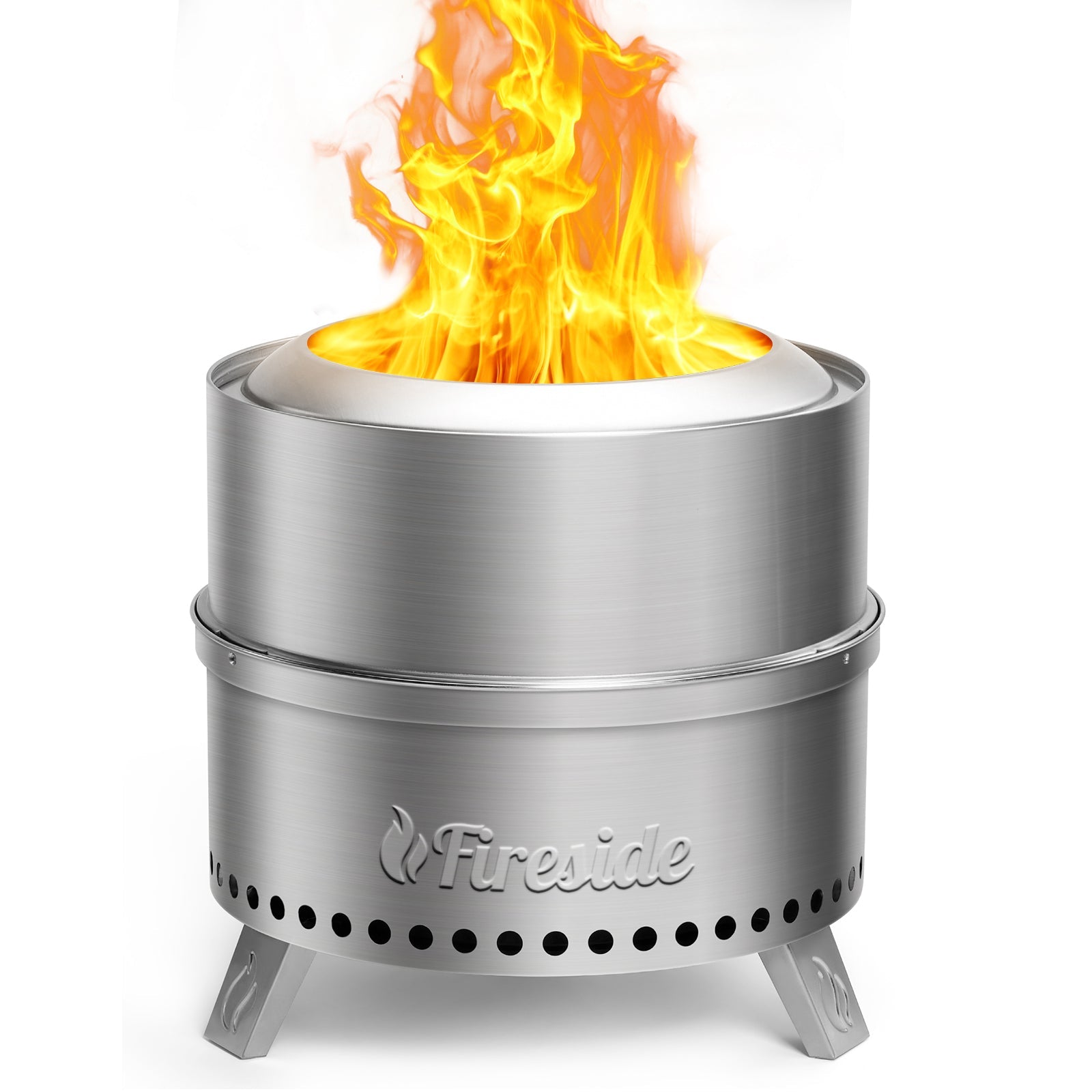 Pluto R19-SS Smokeless Outdoor Fire Pit - Stainless Steel - Energize Trek