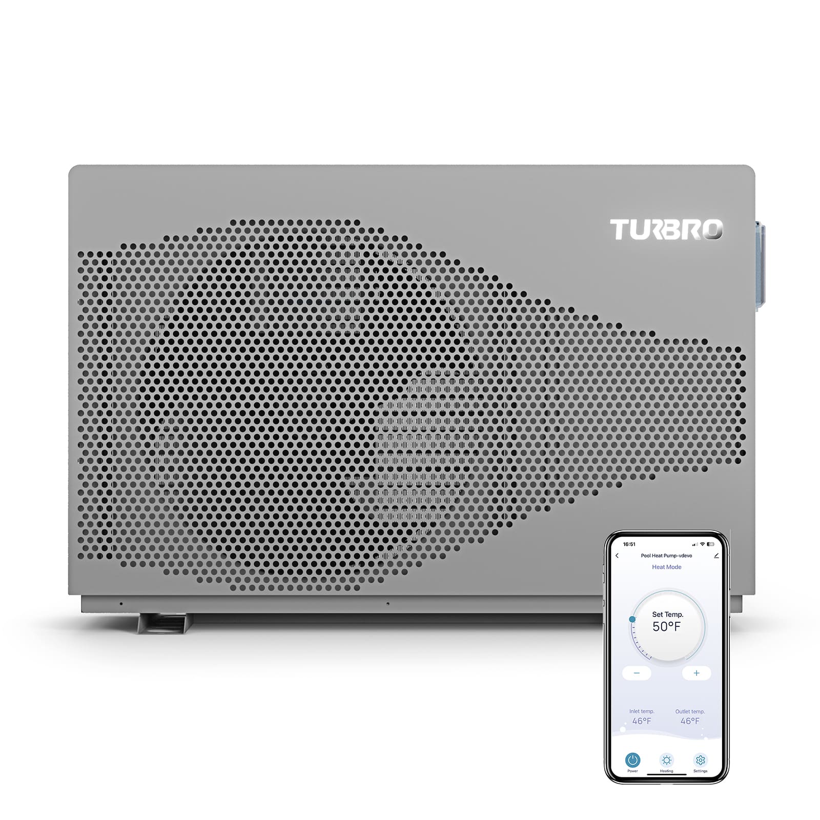 Beluga Inverter Swimming Pool Heat Pump, 33K/50K/58K/75K BTU - Energize Trek