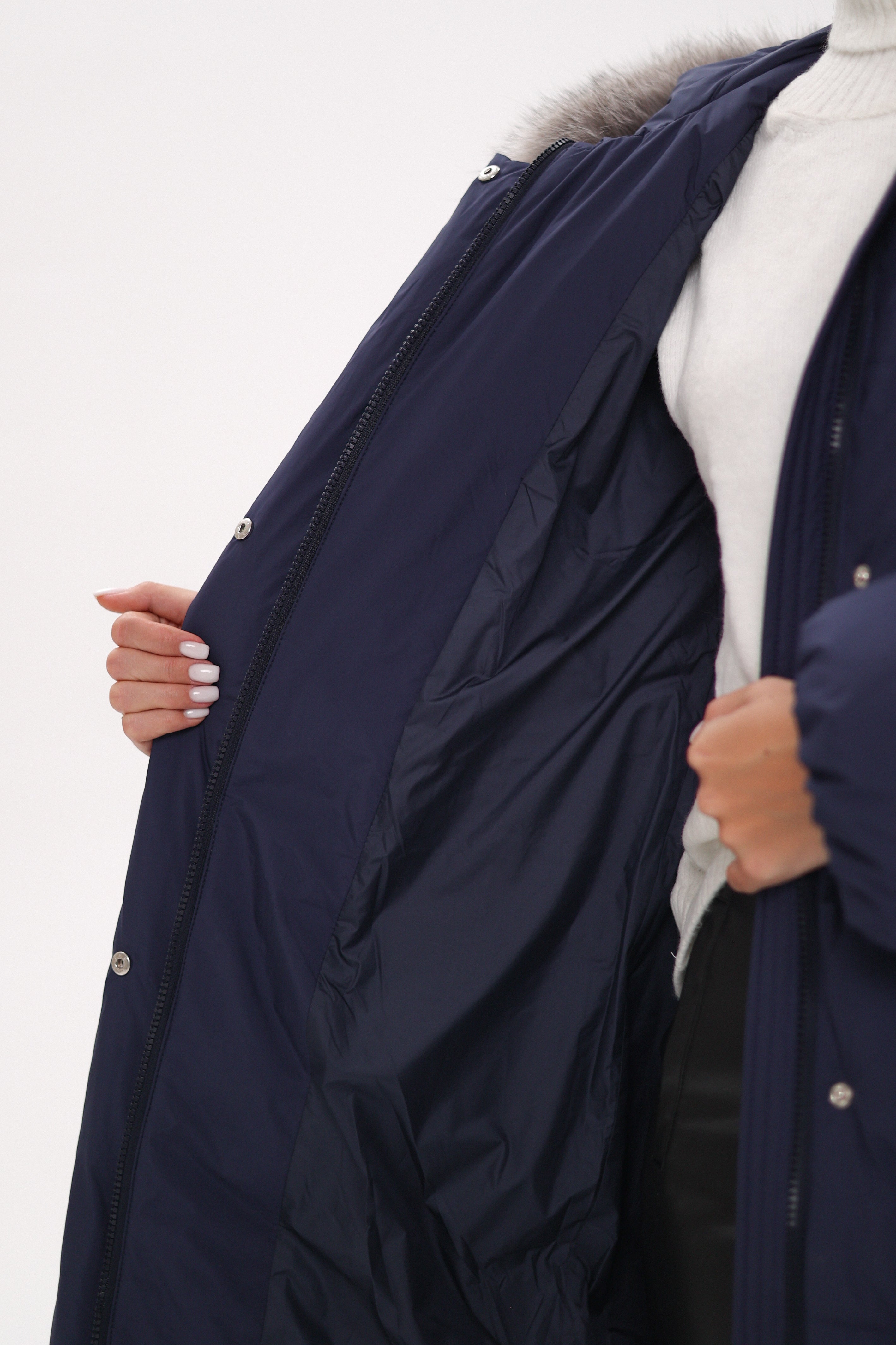 Genuine Silver Fox Down Fill Coat - Energize Trek
