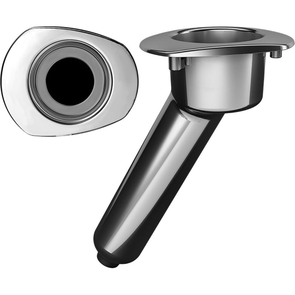 Mate Series Elite Screwless Stainless Steel 30 Rod Cup Holder Drain Oval Top C2030DS