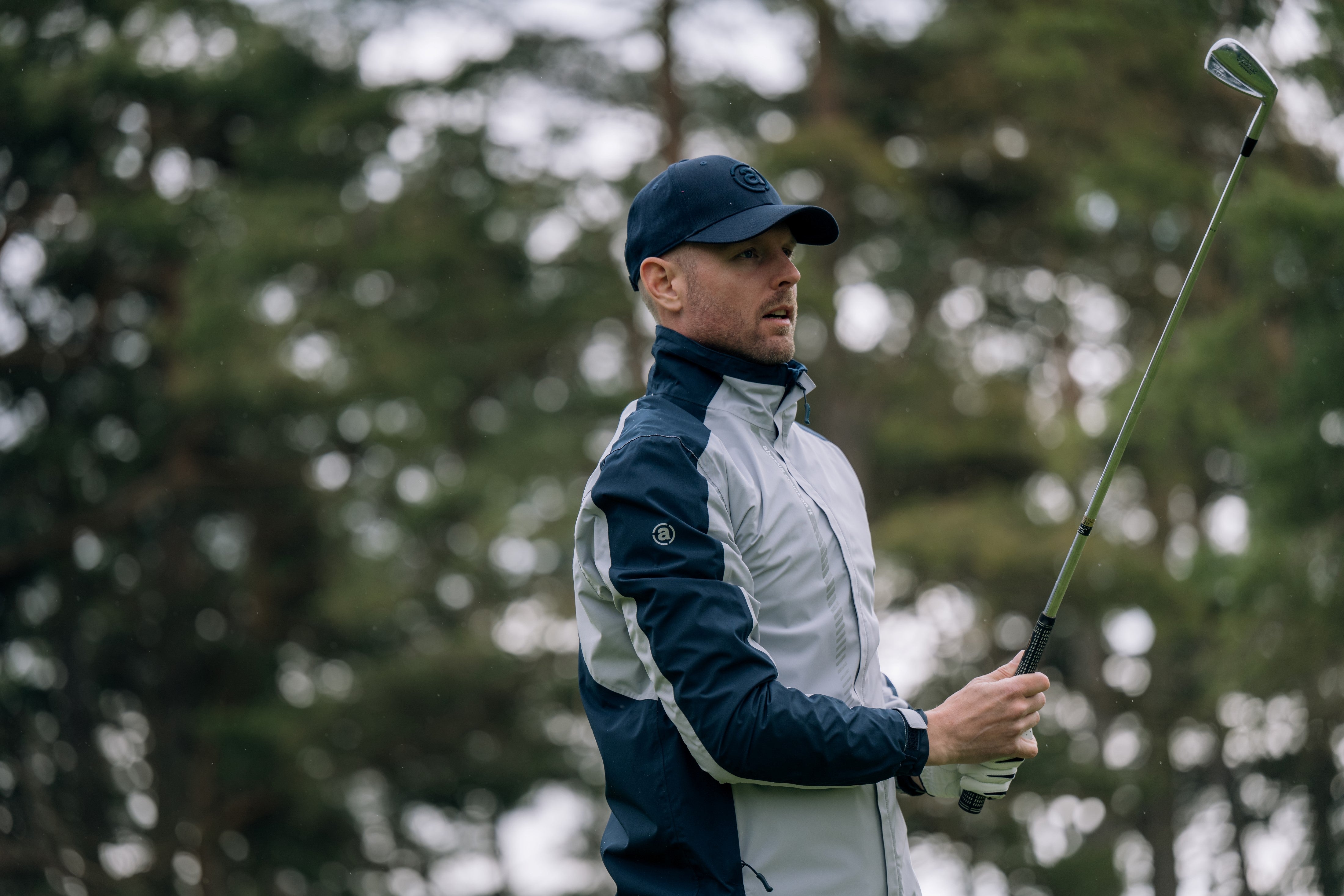 Mens Links Stretch Rain Jacket - Energize Trek