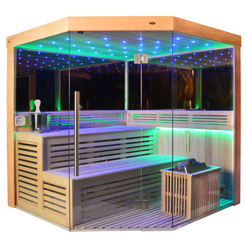SAUNA EVOLUTION® Indoor New Exclusive Mirror Steam Sauna Glass 13 - Energize Trek