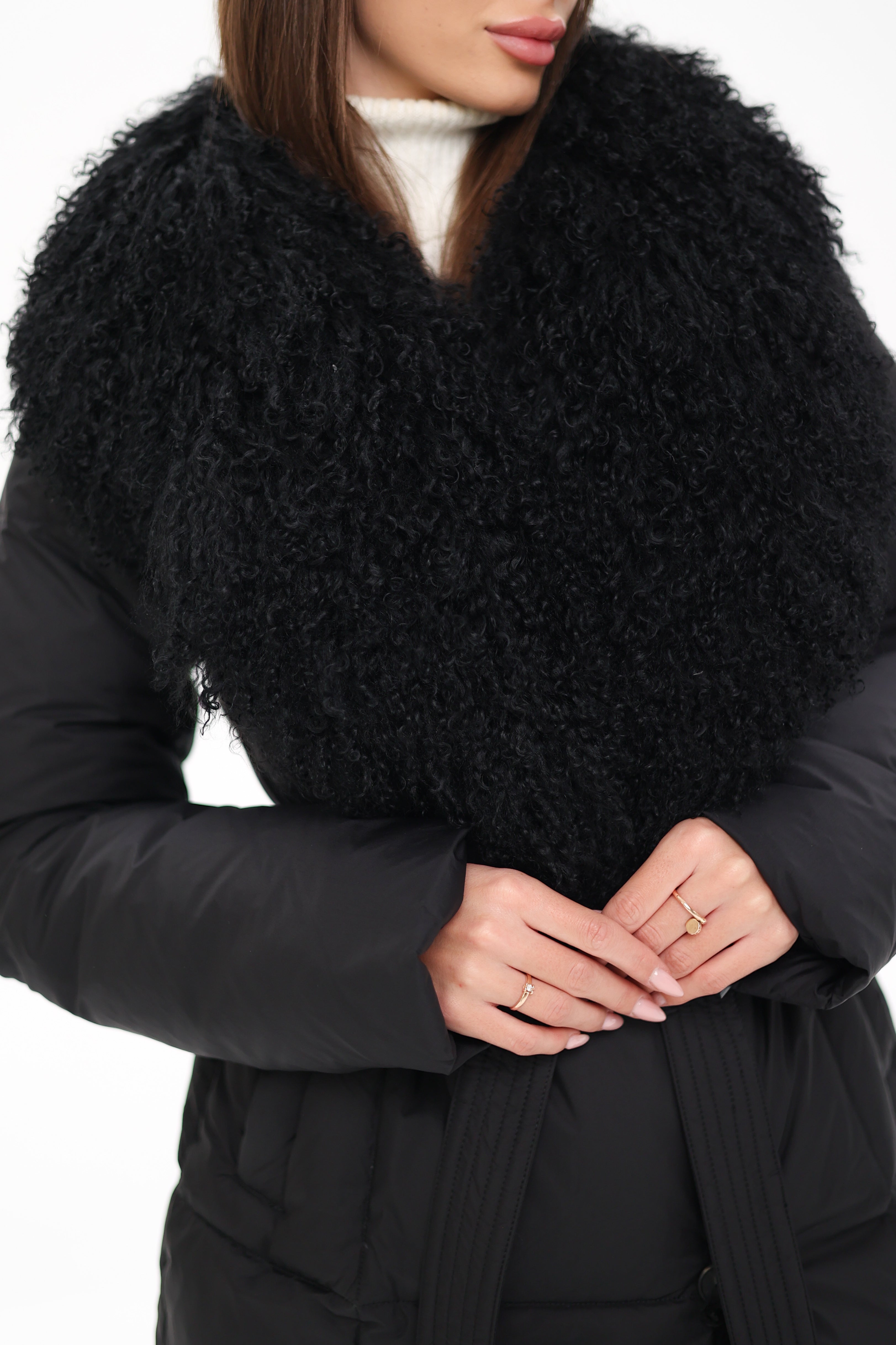 Genuine Lama Fur Premium Down Coat - Energize Trek