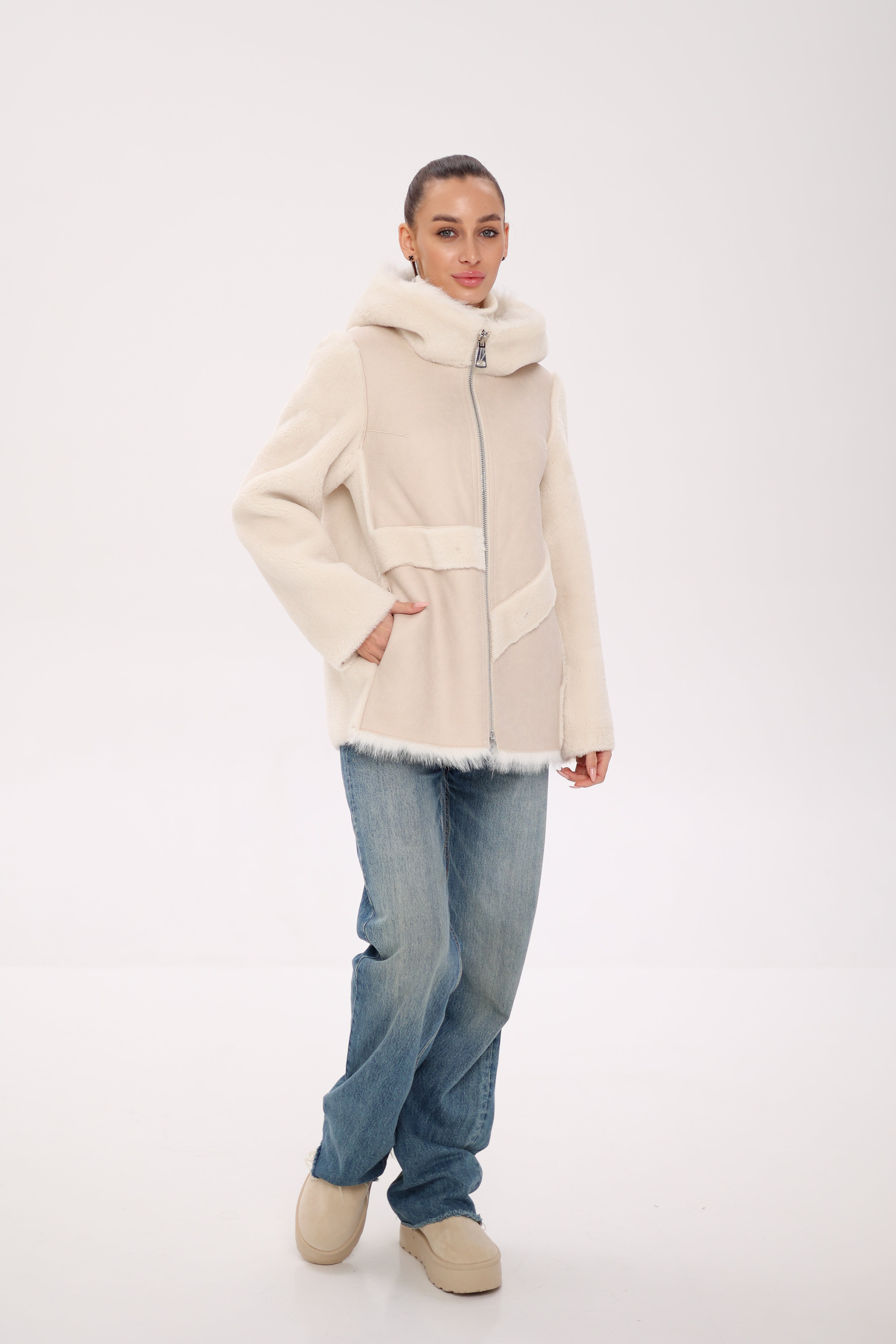 Pre-Order. Re-Stock Ships October 15. ⇆ Reversible Hooded Wool Blend Jacket - Energize Trek