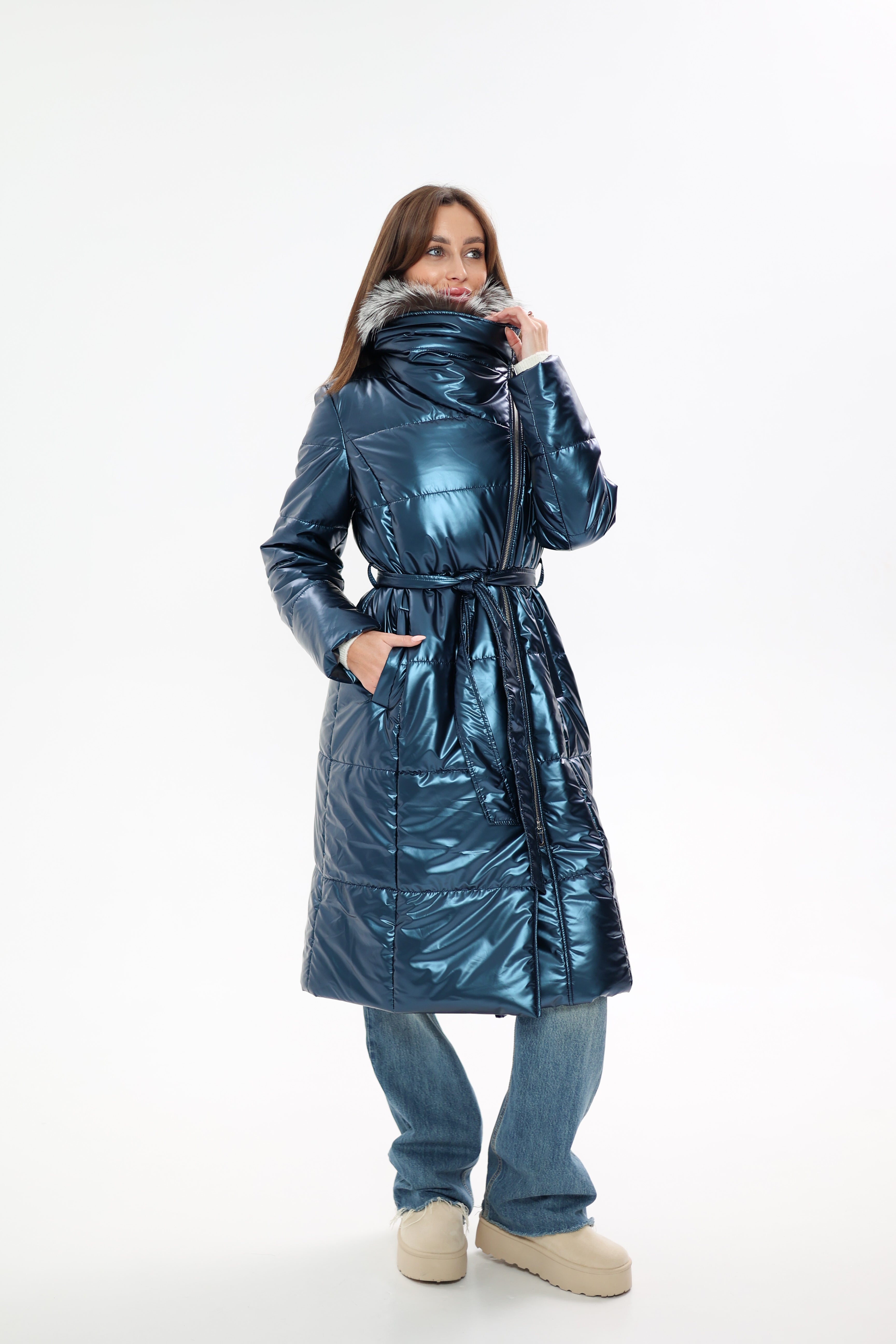 Genuine Silver Fox Fur Freudenberg Comfortemp® Coat - Energize Trek