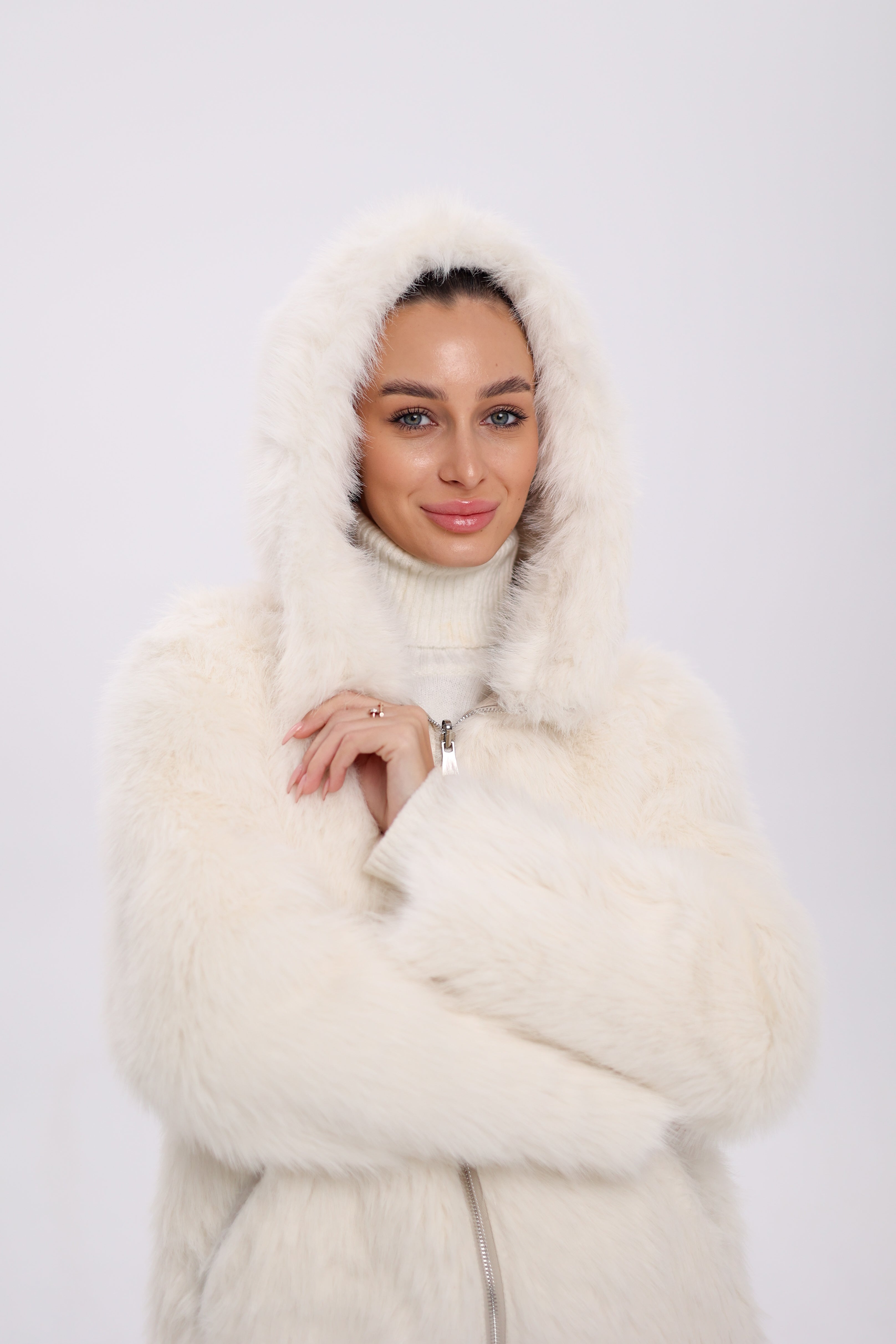 ⇆ Reversible Hooded Wool Blend Jacket - Energize Trek