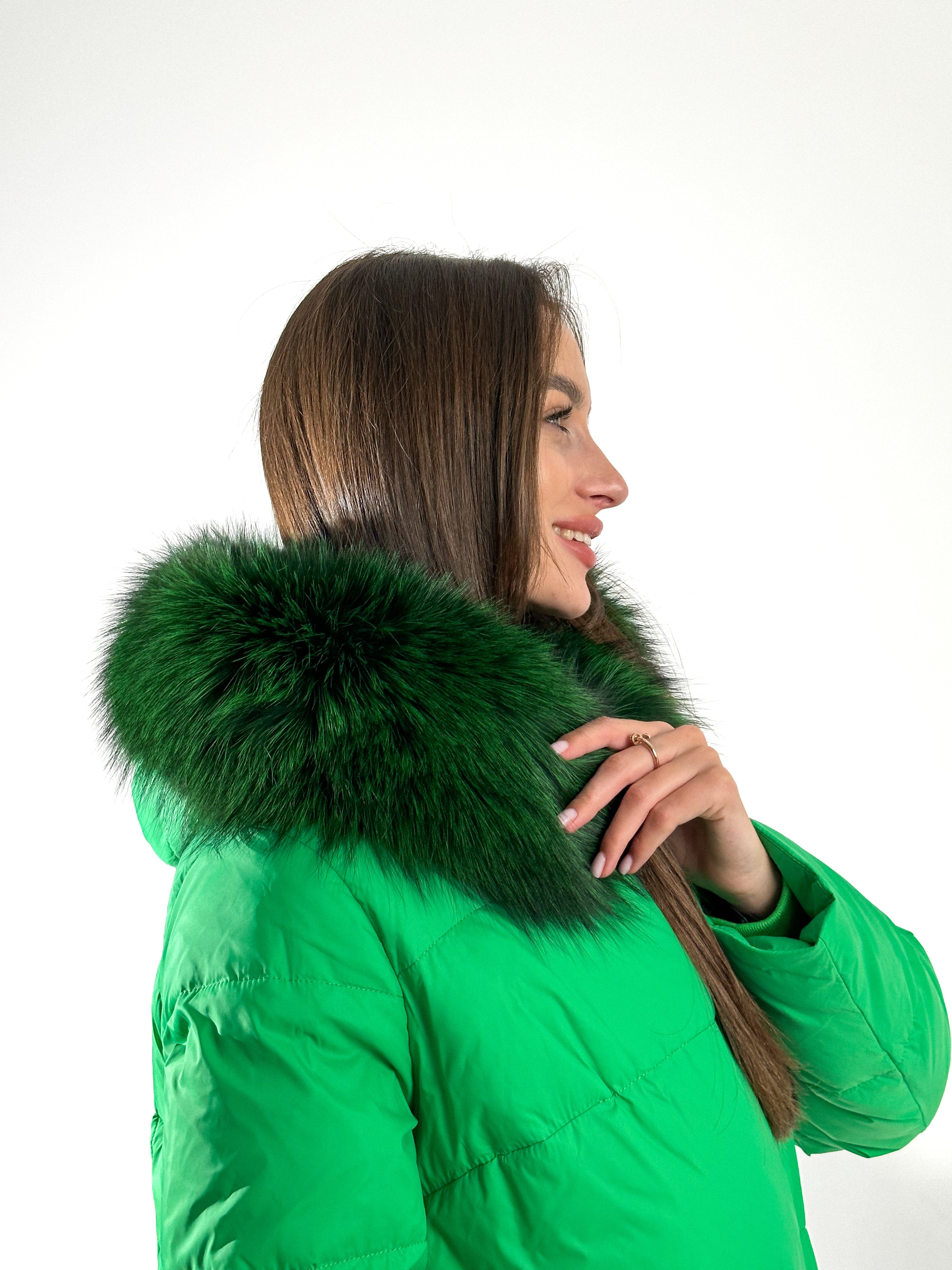 Genuine Silver Fox Fur Down Fill Parka - Energize Trek
