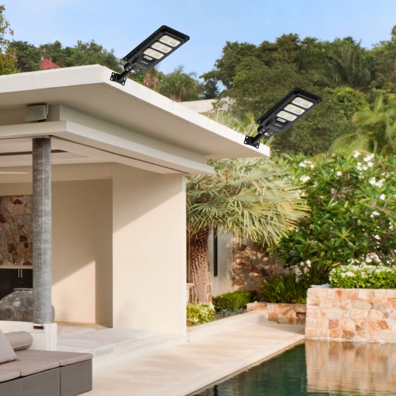 3 Pack 150 W Led solar street lights 15,000 lumens - Energize Trek