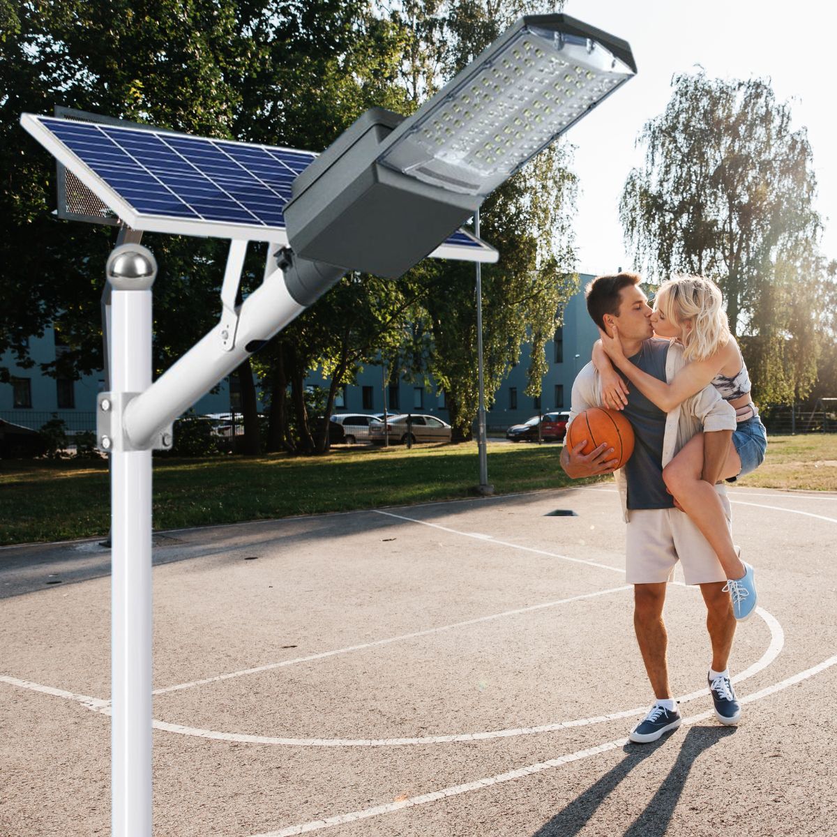 1200W 1500W Solar Parking lot Light -40000lumens - Energize Trek