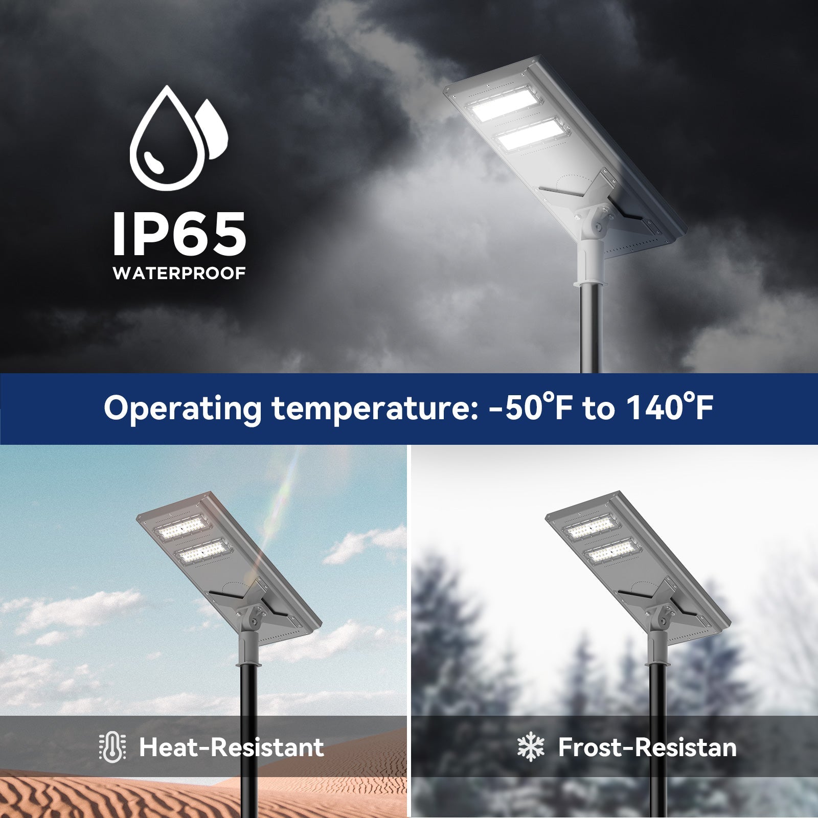 100 W 150 W 200 W Commercial solar street light-Stay on - Energize Trek