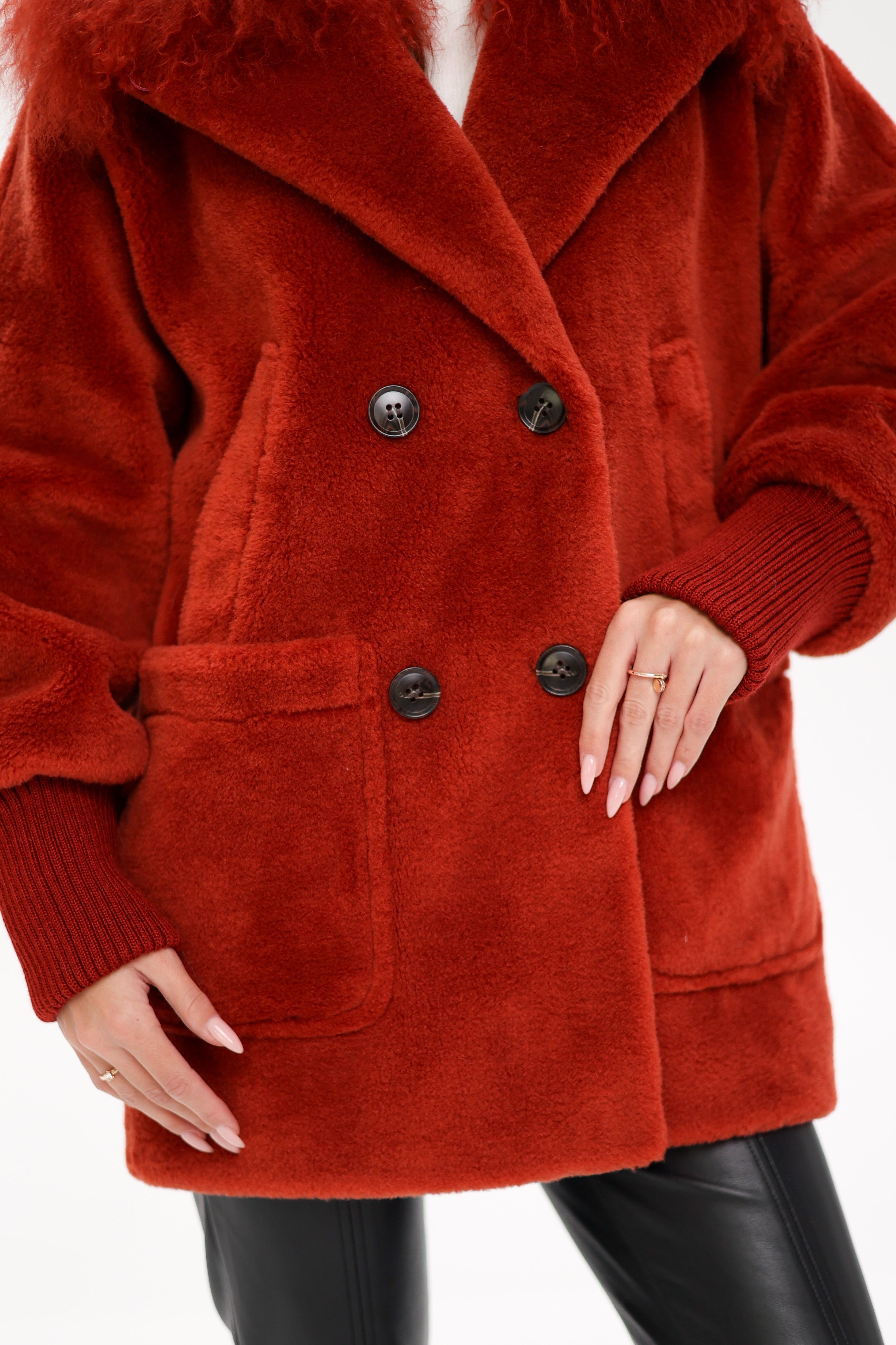 Genuine Lama Fur Peruvian Wool Coat - Energize Trek