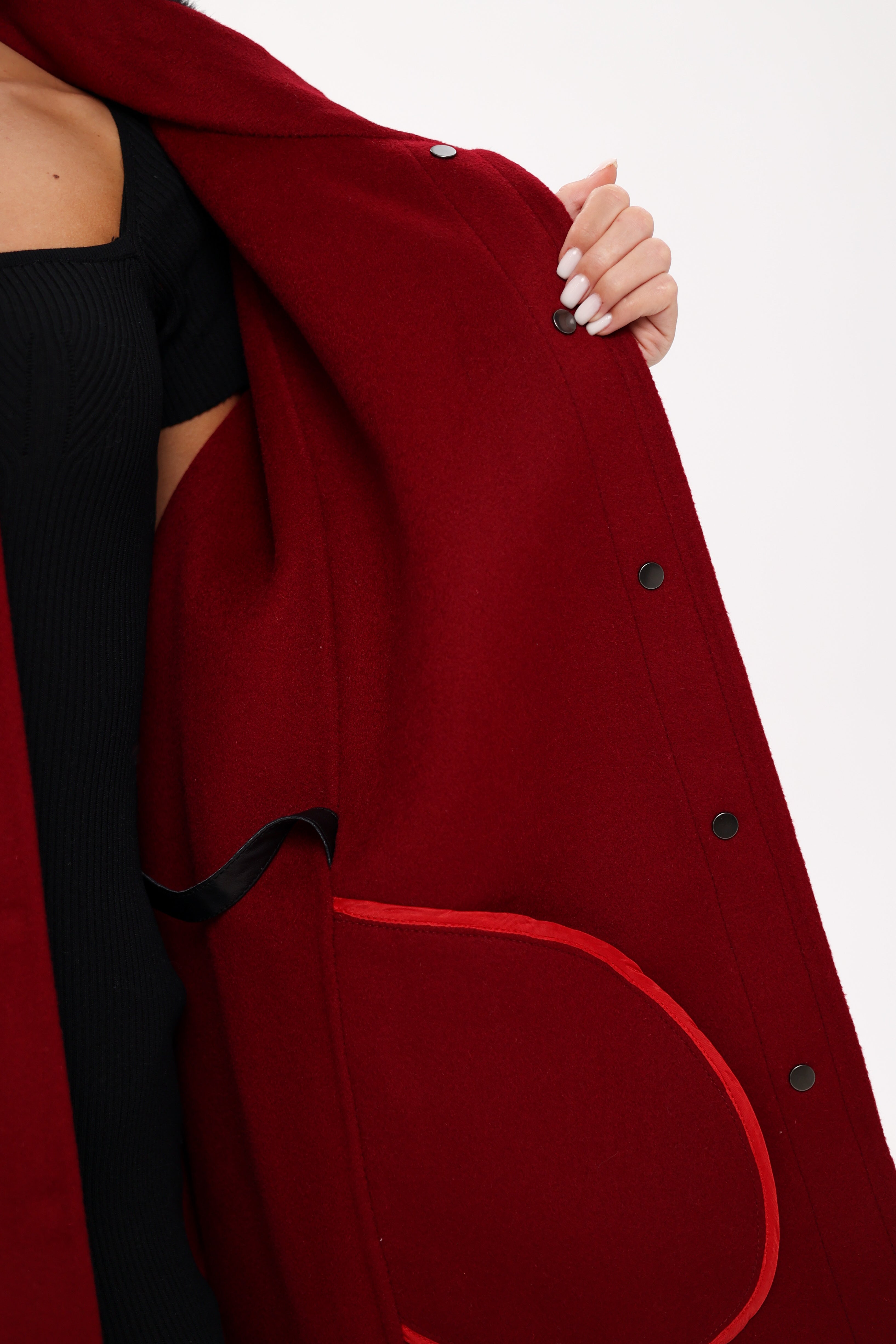 Genuine Scandinavian Mink Fur Double Face Wool Poncho - Energize Trek