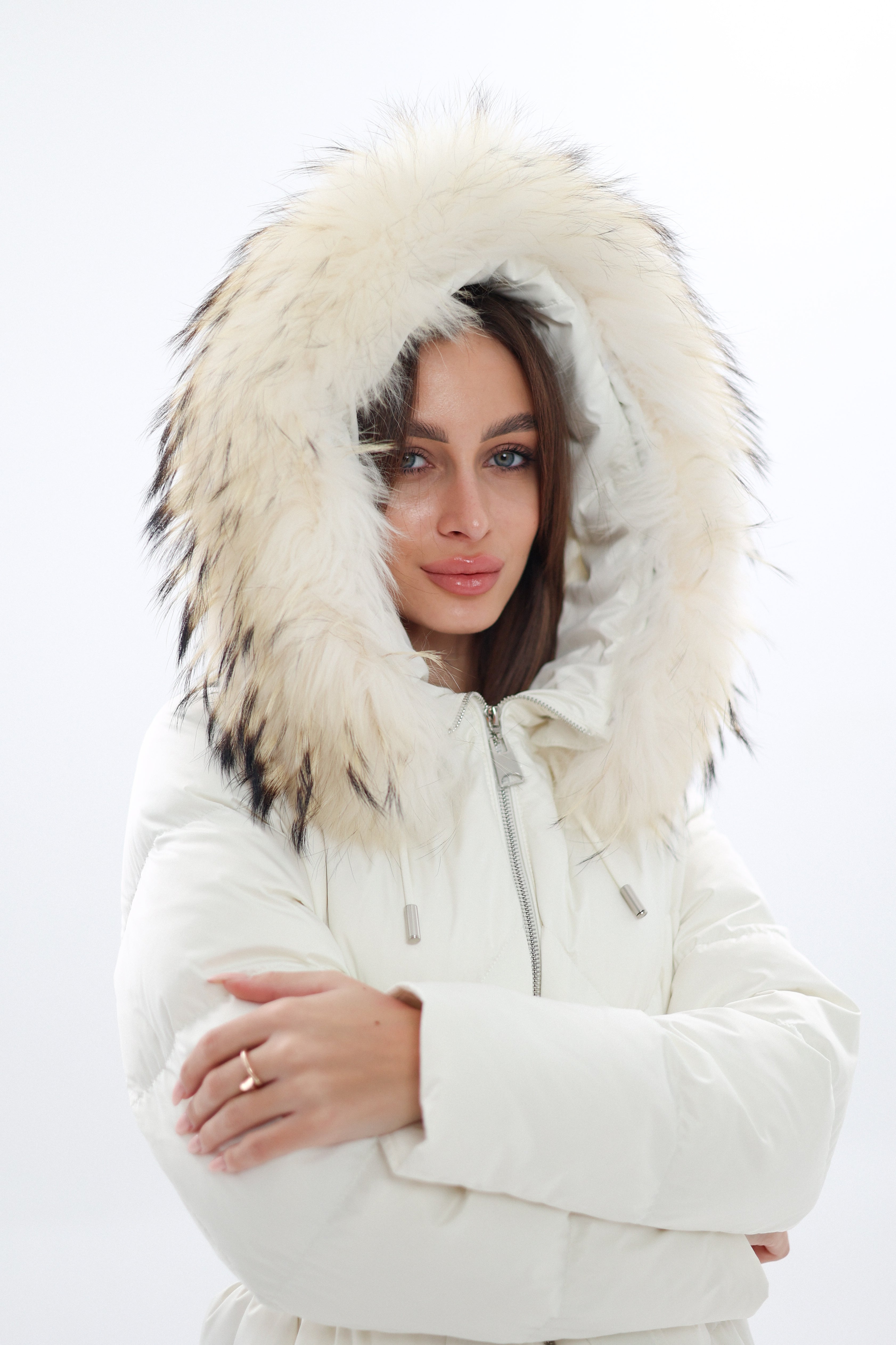 Genuine Fur Trim Down Fill Coat - Energize Trek