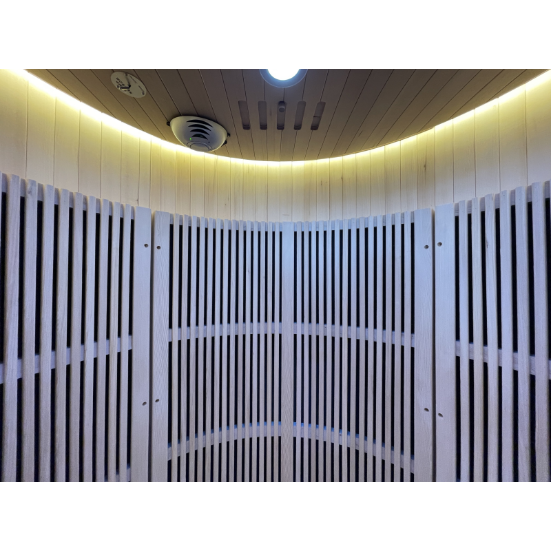 SAUNA EVOLUTION® Hemlock Round Indoor Sauna Room Far Infrared 08 - Energize Trek
