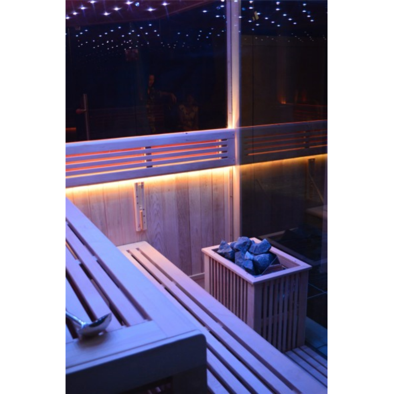 SAUNA EVOLUTION® Indoor New Exclusive Mirror Steam Sauna Glass 13 - Energize Trek