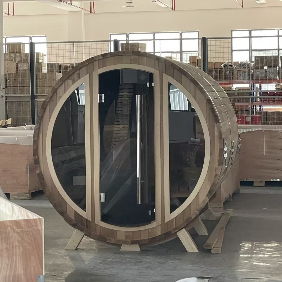 SAUNA EVOLUTION® Barrel Sauna Serenity Nature Air 9 - Energize Trek
