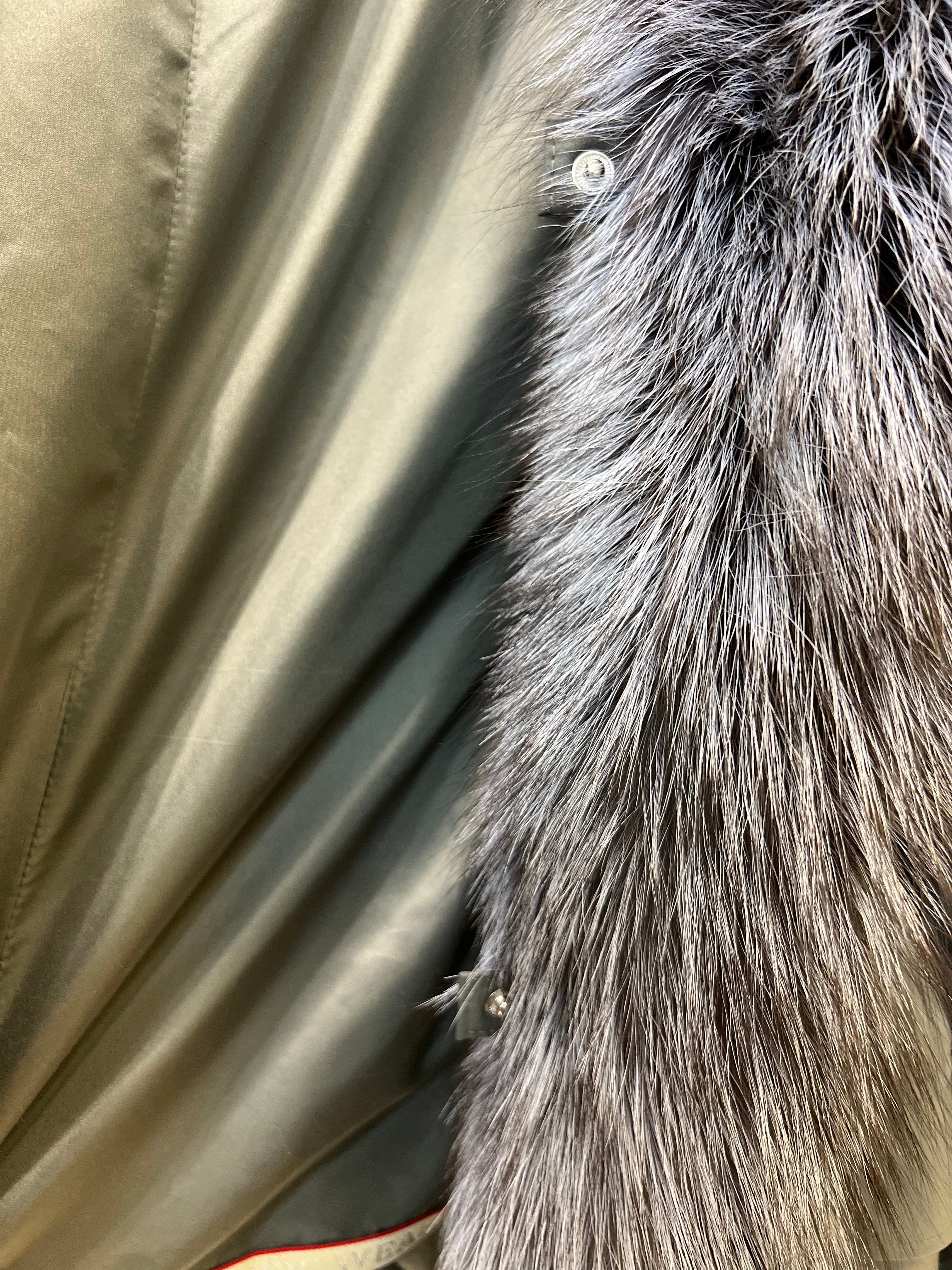 Silver Fox Fur Trim Rabbit Fur Insulated Parka - Energize Trek