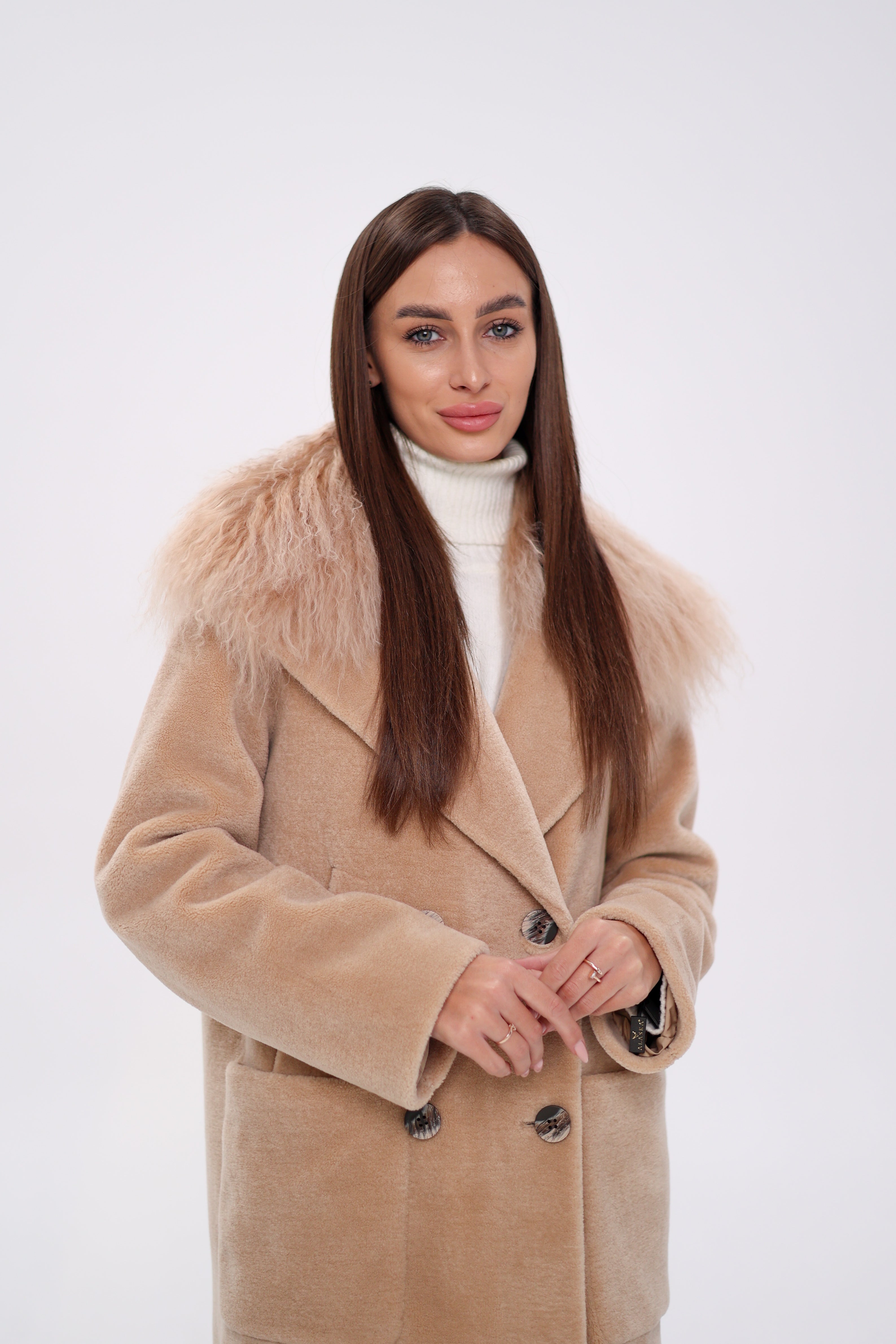 Genuine Lama Fur Virgin Wool Coat - Energize Trek