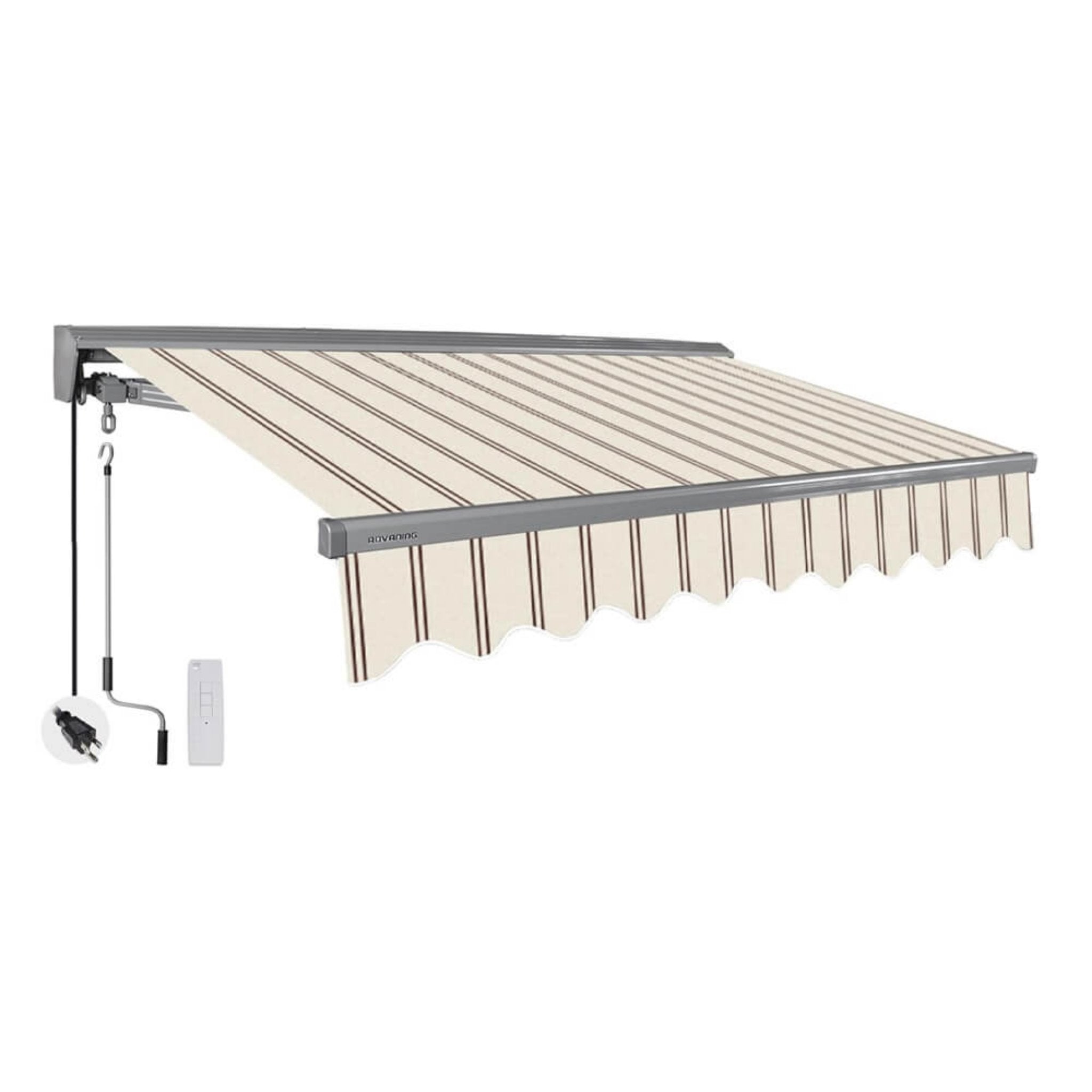 Advaning Classic Series Fully Assembled Retractable Sun Shade Canopy Awning (SAK92851) - Energize Trek