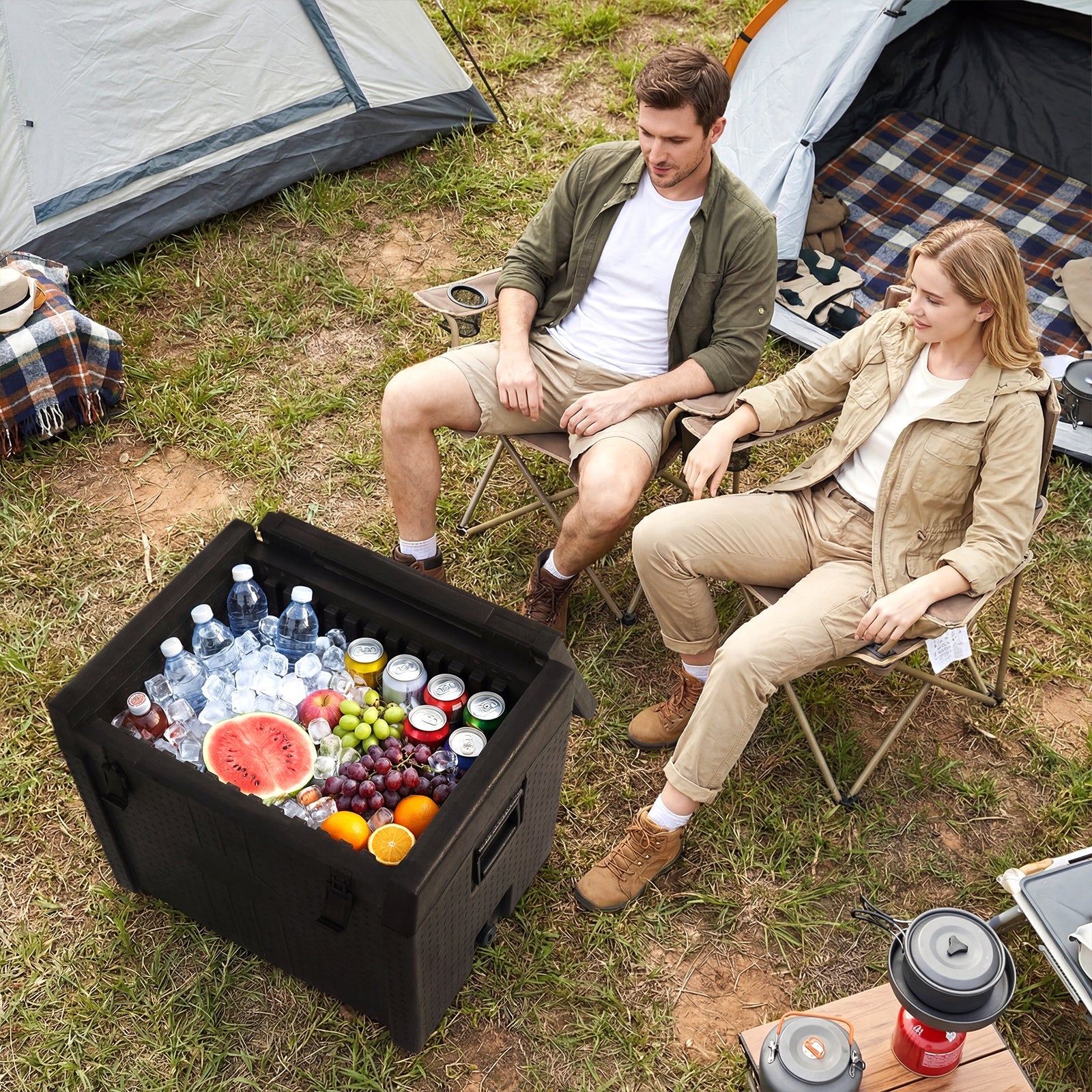 91 Qt Insulated Food Pan Carrier with Safety Buckles - Energize Trek