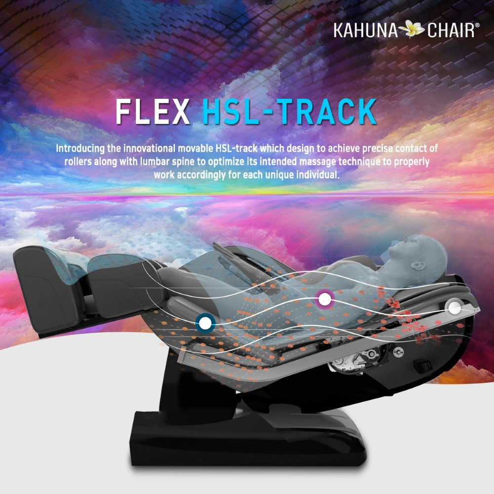 Kahuna Chair SM-9300 Premium 4D Massage Chair with Body Scan & Dual Heating - Energize Trek
