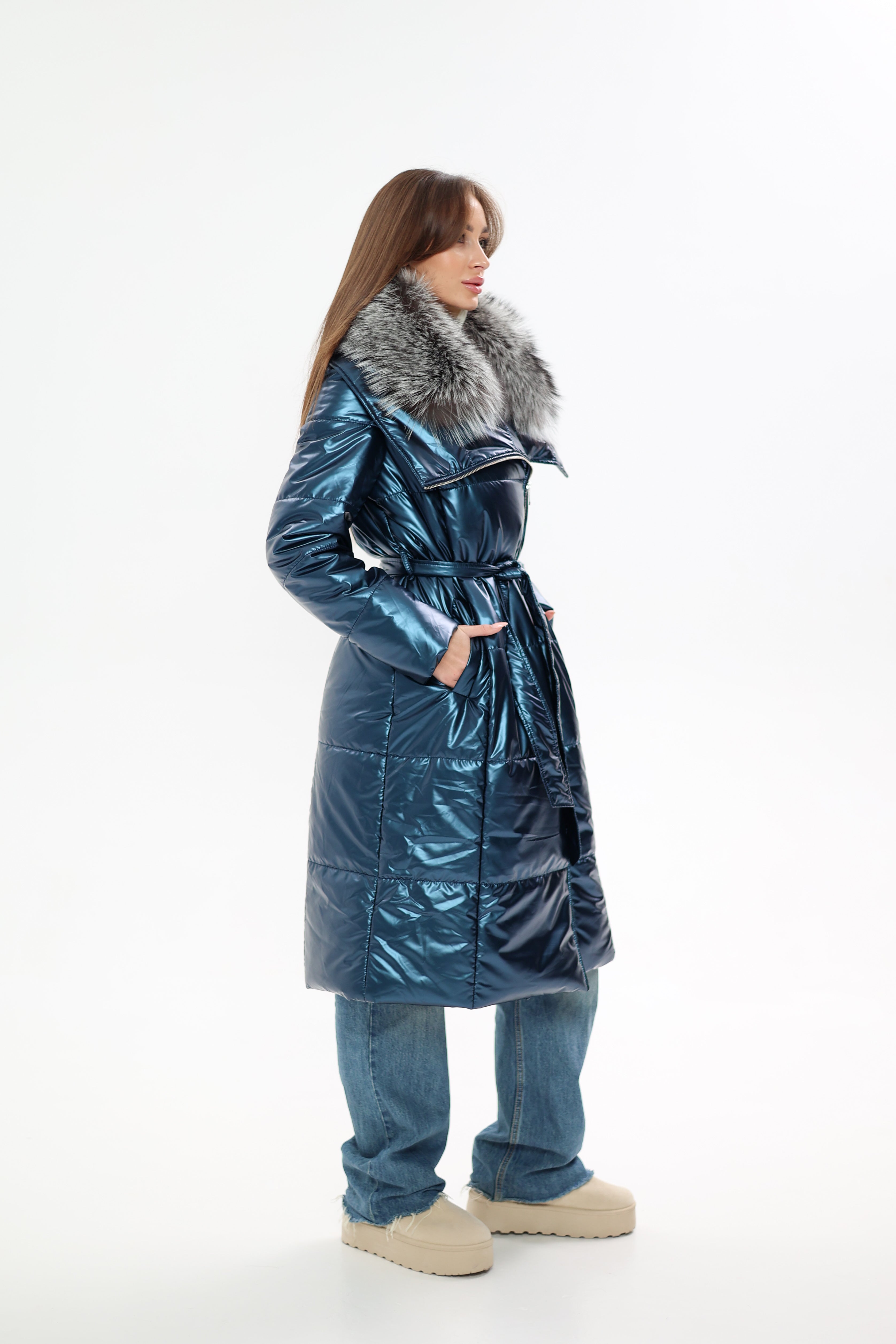 Genuine Silver Fox Fur Freudenberg Comfortemp® Coat - Energize Trek