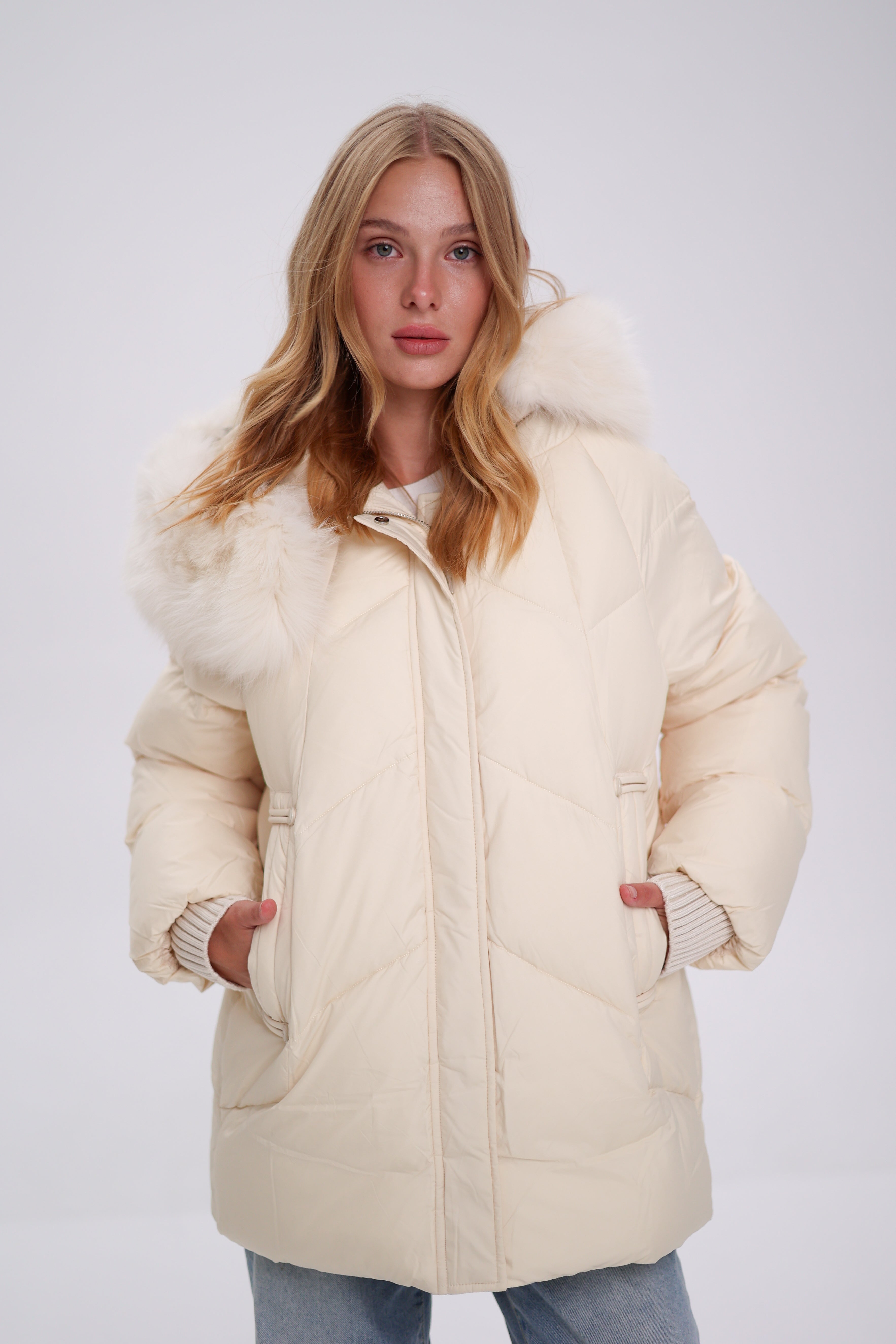Genuine Polar Fox Thinsulate™ Coat - Energize Trek