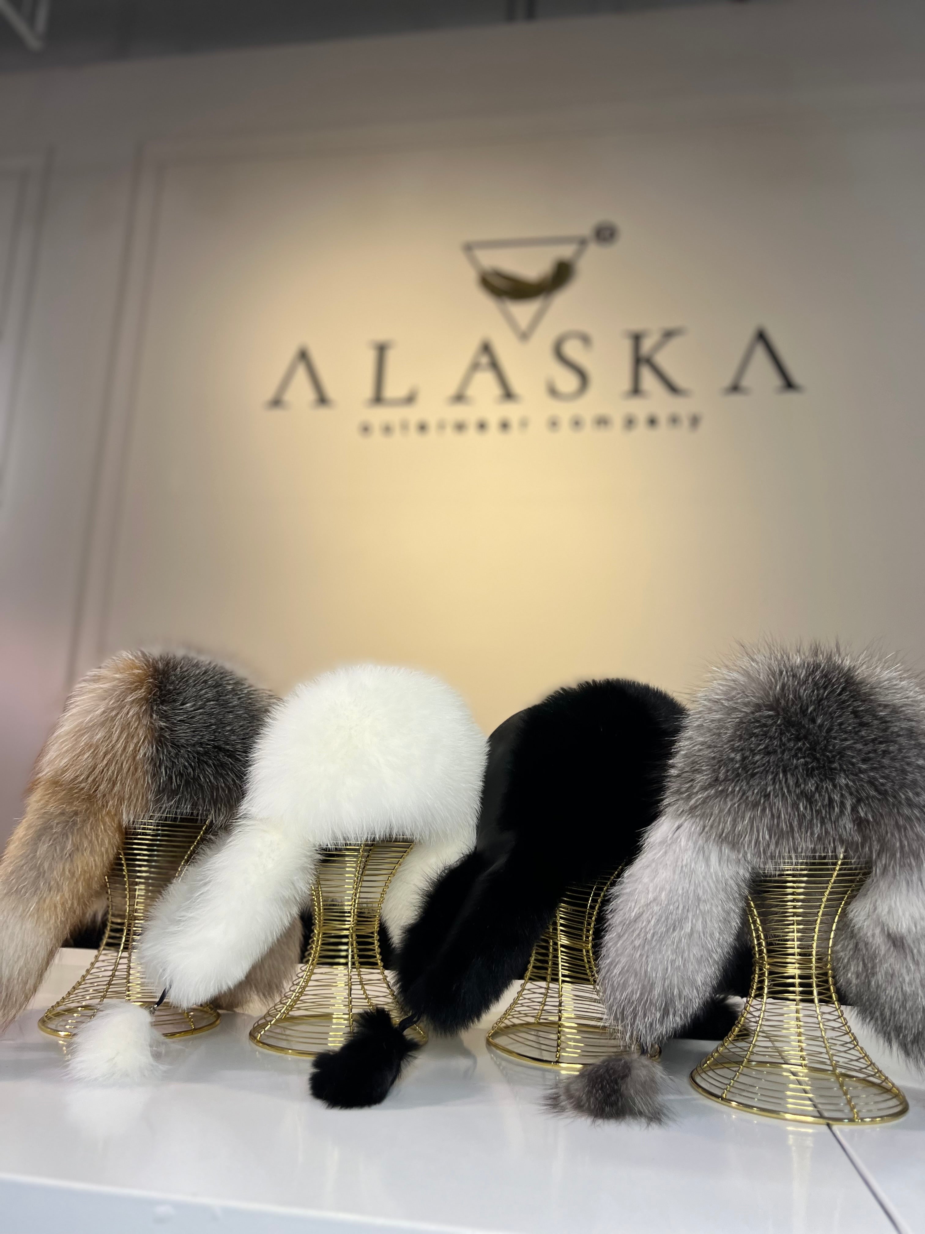 Genuine Silver Fox Fur Genuine Leather Hat - Energize Trek