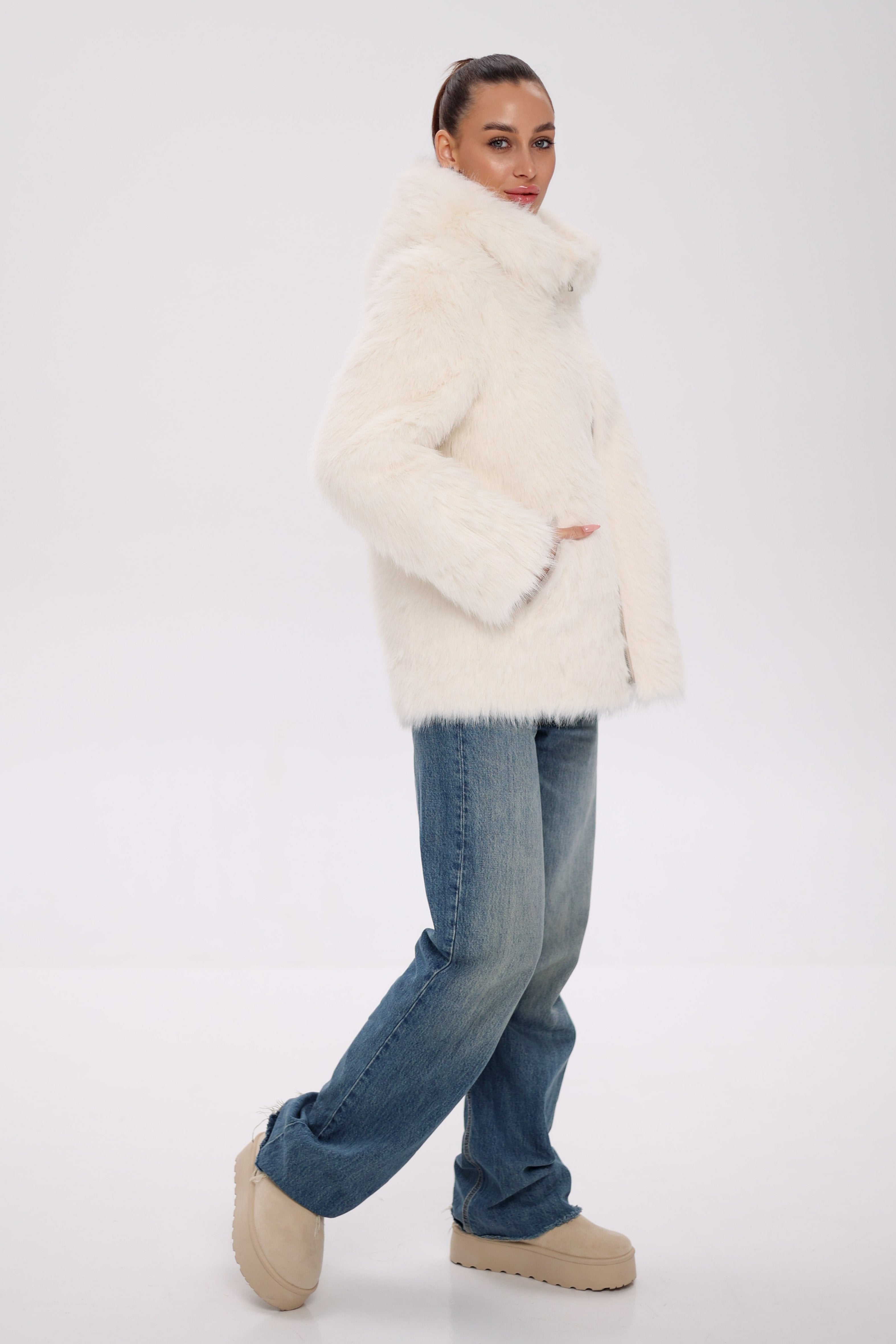 ⇆ Reversible Hooded Wool Blend Jacket - Energize Trek