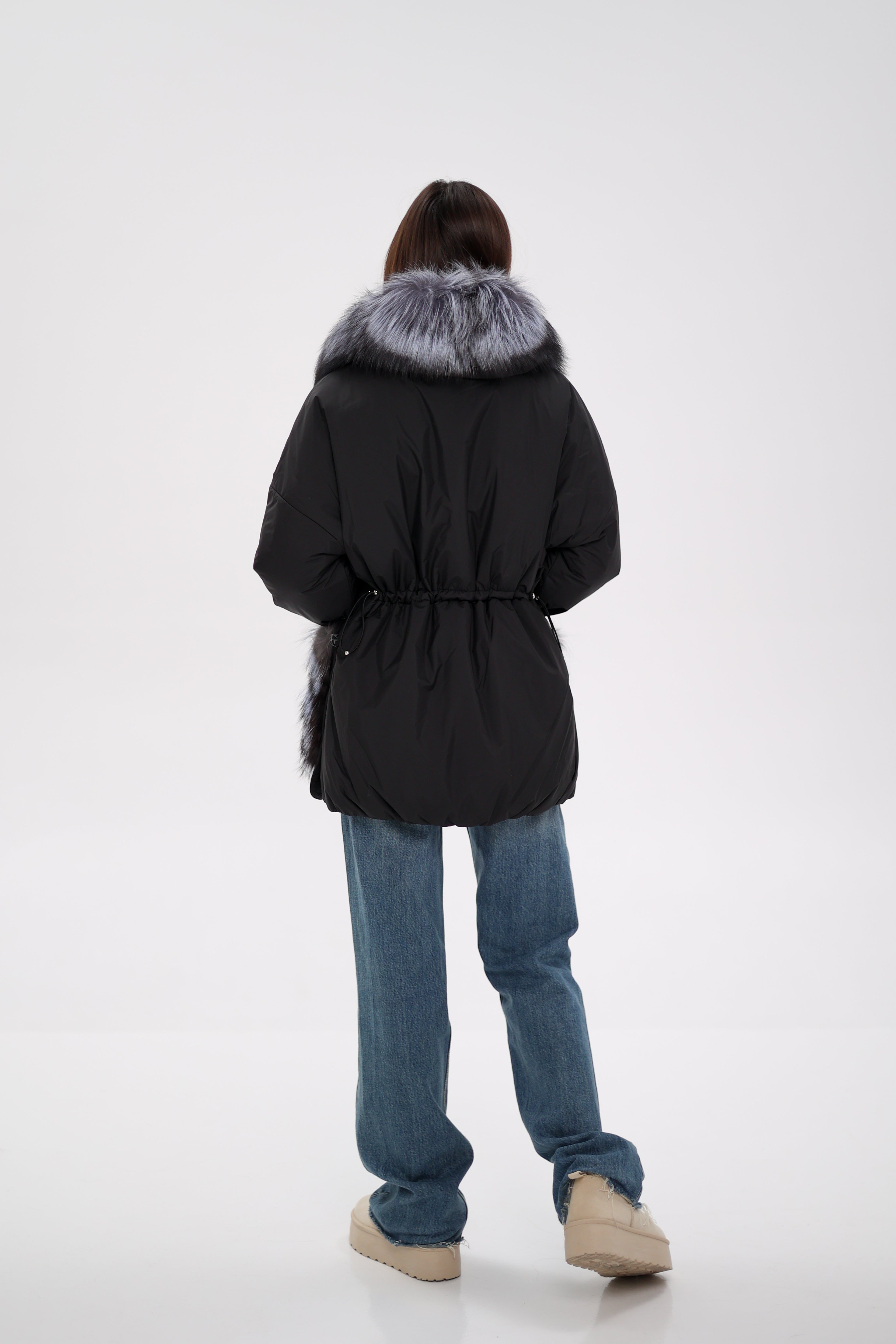 Genuine Silver Fox Down Fill Coat - Energize Trek