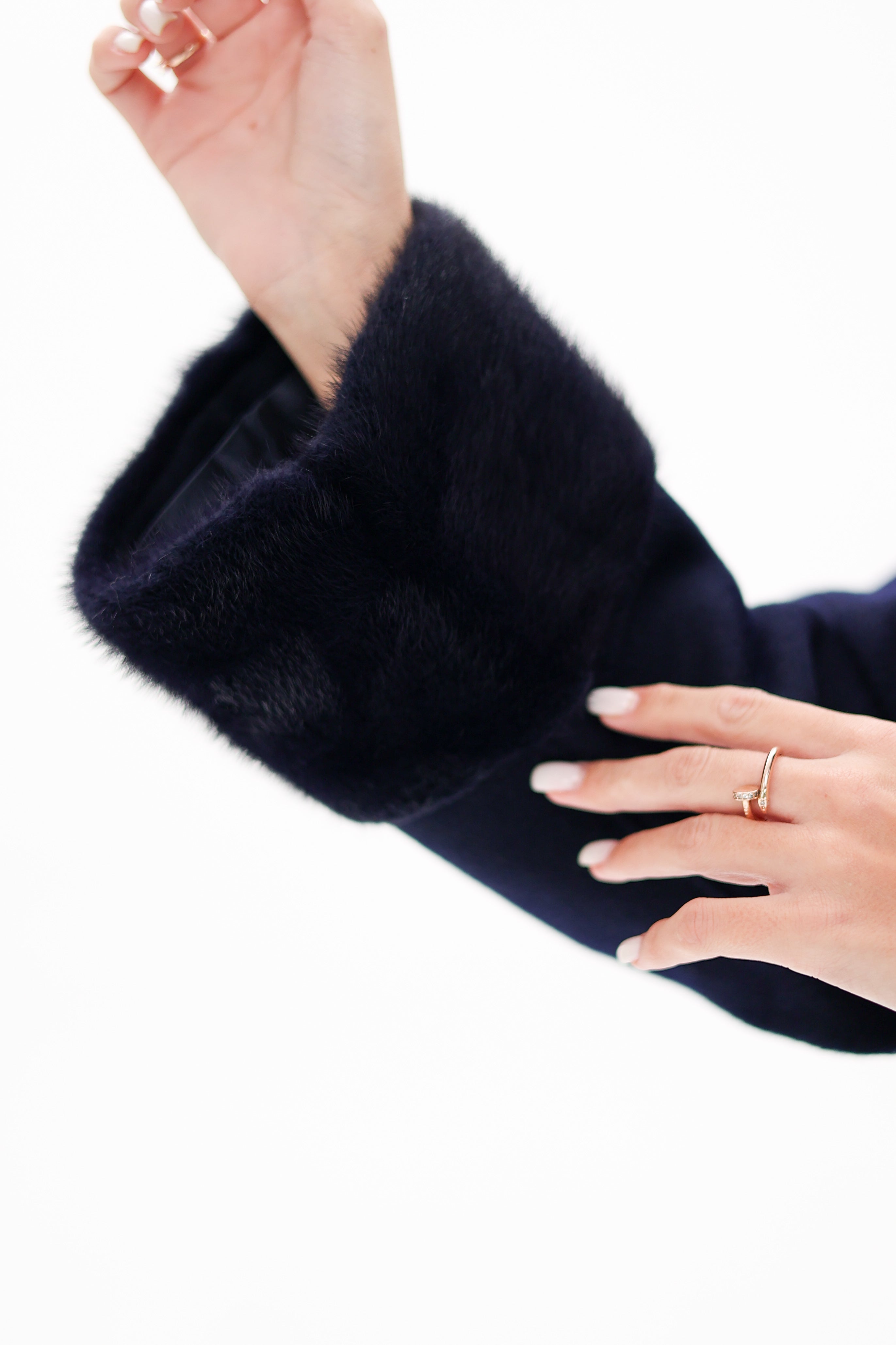 Genuine Mink Fur Virgin Wool Coat - Energize Trek