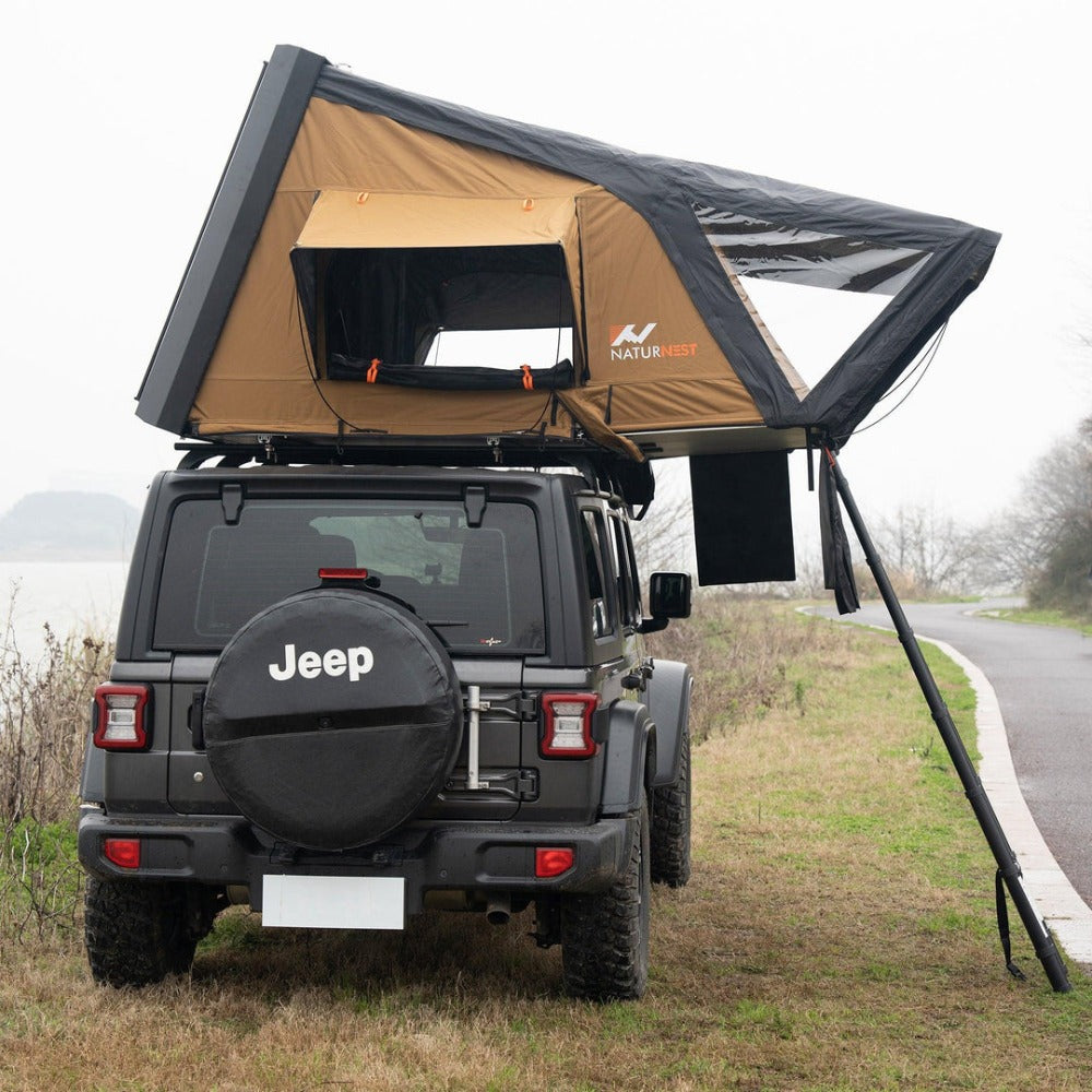Naturnest Sirius 2 Premium 2XL 3-Person Clamshell Roof Top Tent (SAK91382) - Energize Trek