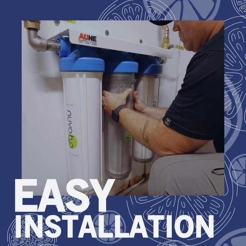 NuvoH2O Manor Trio Water Softener & Multi Filtration System - Energize Trek