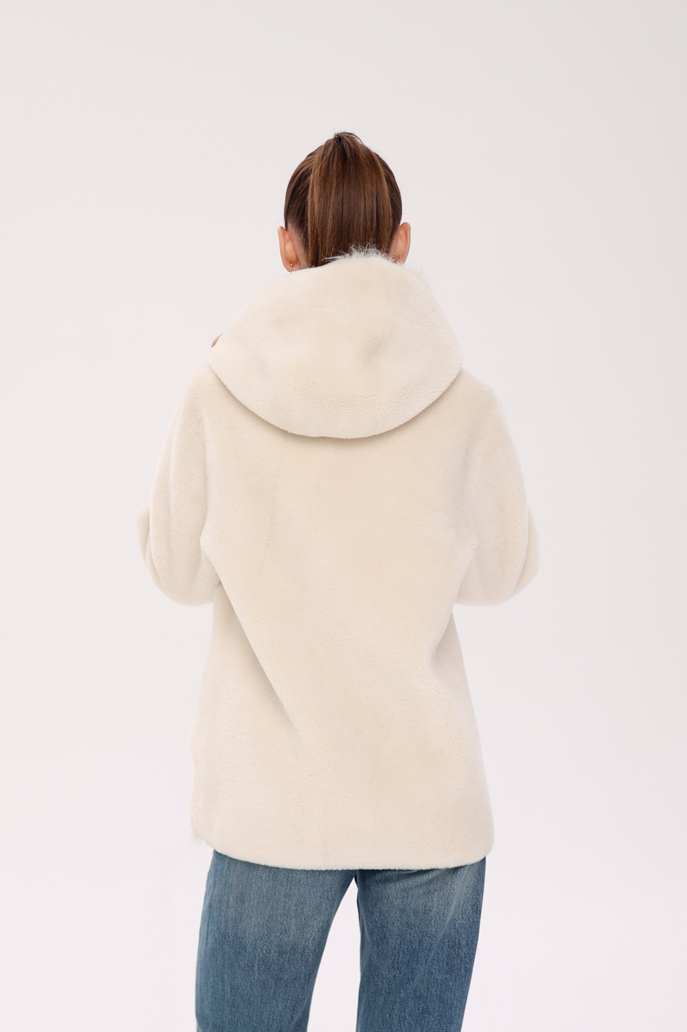 Pre-Order. Re-Stock Ships October 15. ⇆ Reversible Hooded Wool Blend Jacket - Energize Trek