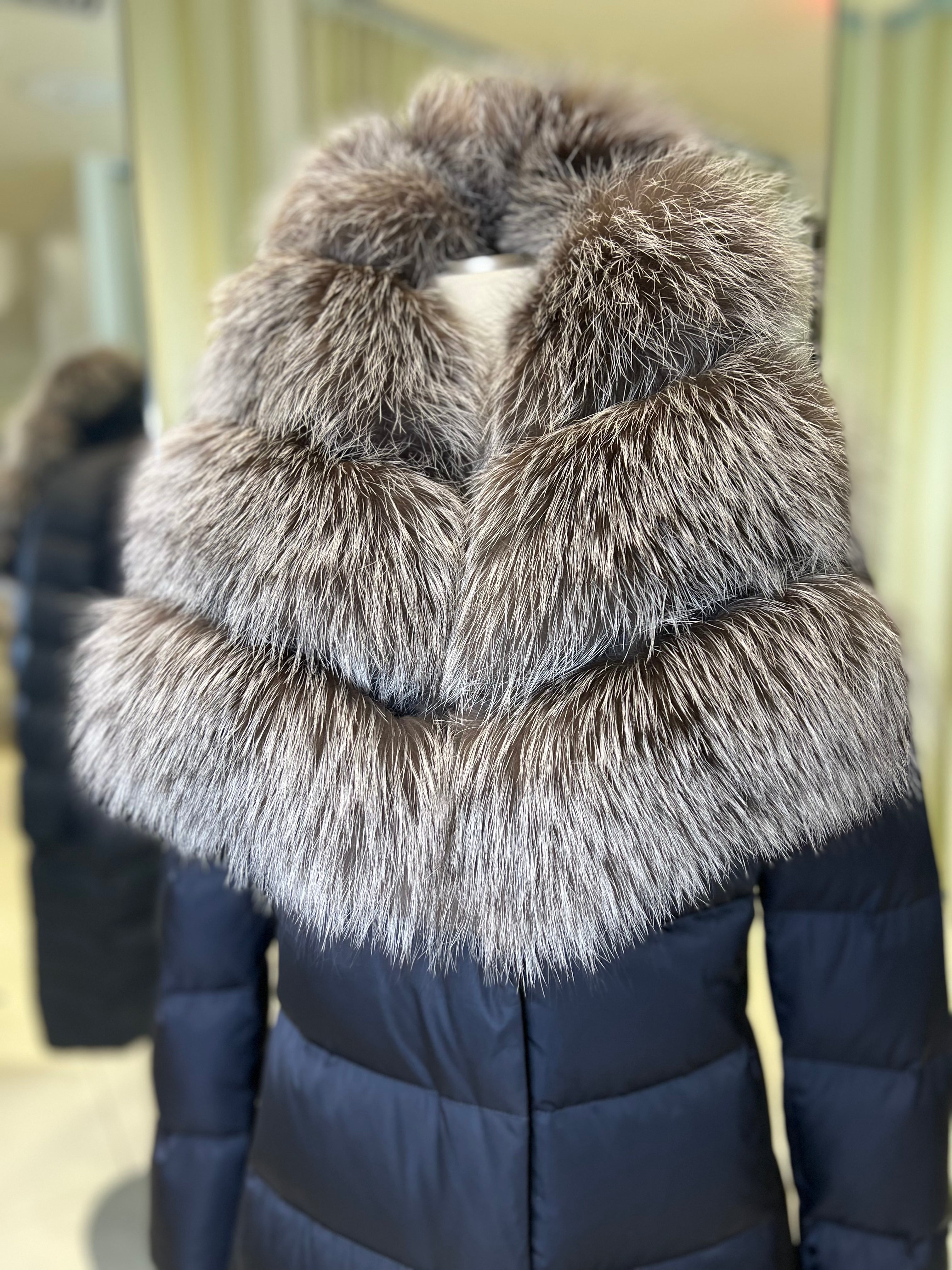 Kaimana Genuine Fox Fur Trim Premium Down Coat - Energize Trek