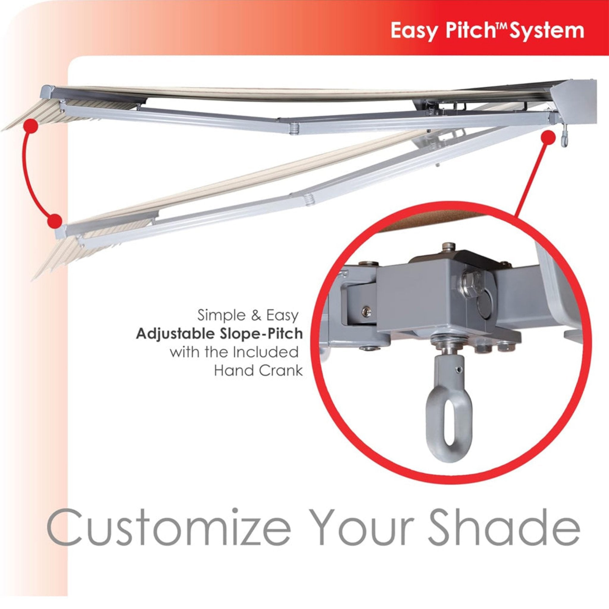 Advaning Classic Series Fully Assembled Retractable Sun Shade Canopy Awning (SAK92851) - Energize Trek