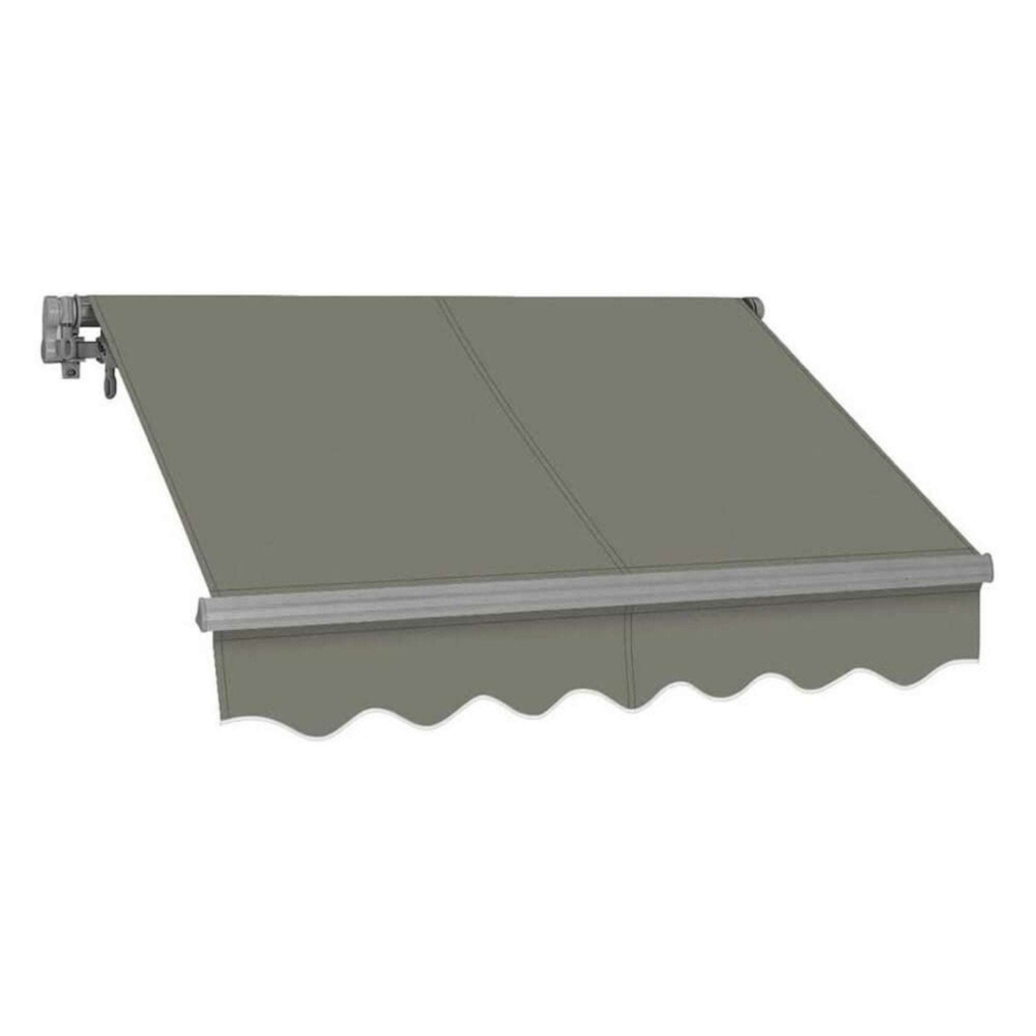 Advaning SG Series Manual Retractable Fully Assembled Sun Shade Canopy Awning, Gray (MA1210-MA1410) (SAK53186) - Energize Trek