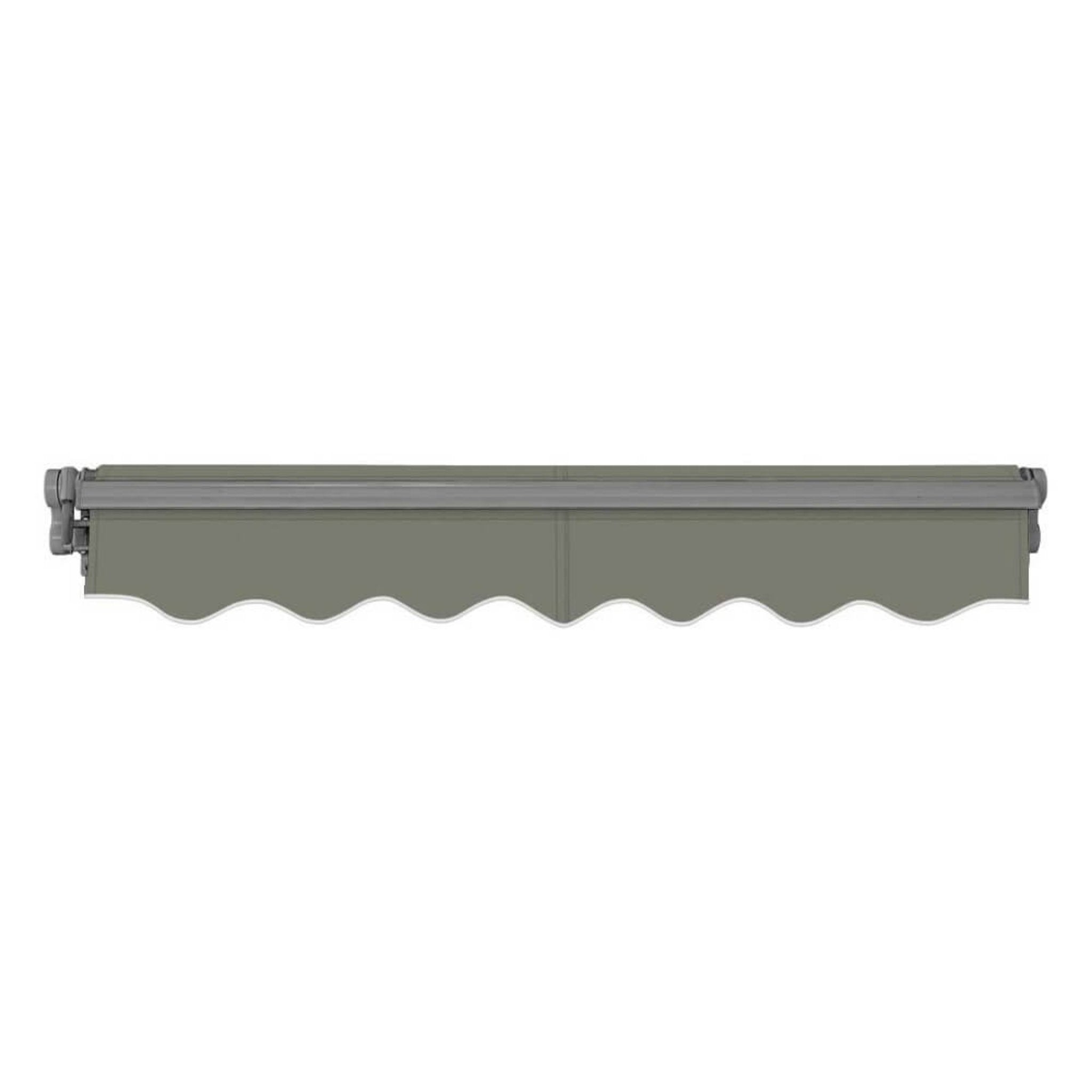 Advaning SG Series Manual Retractable Fully Assembled Sun Shade Canopy Awning, Gray (MA1210-MA1410) (SAK53186) - Energize Trek