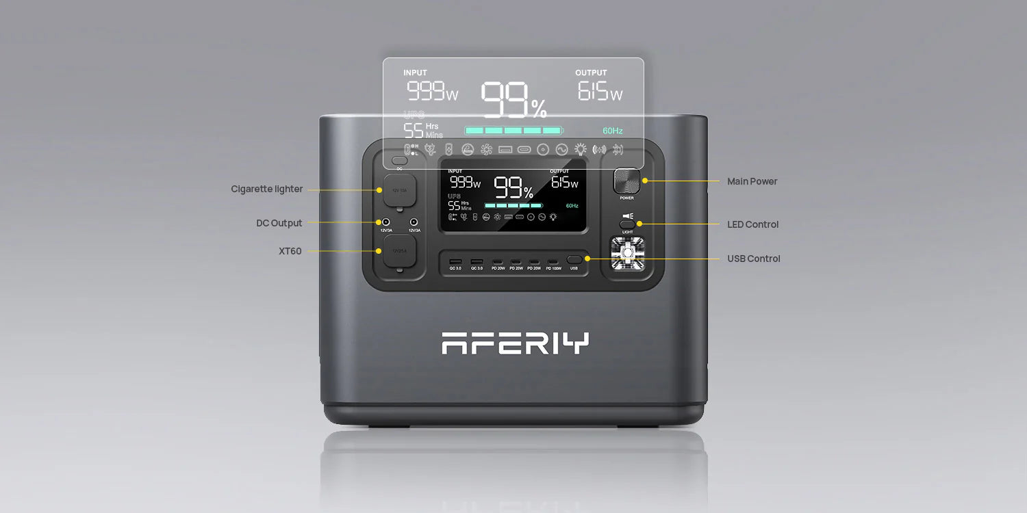 AFERIY P210 Portable Power Station 2400W - Energize Trek