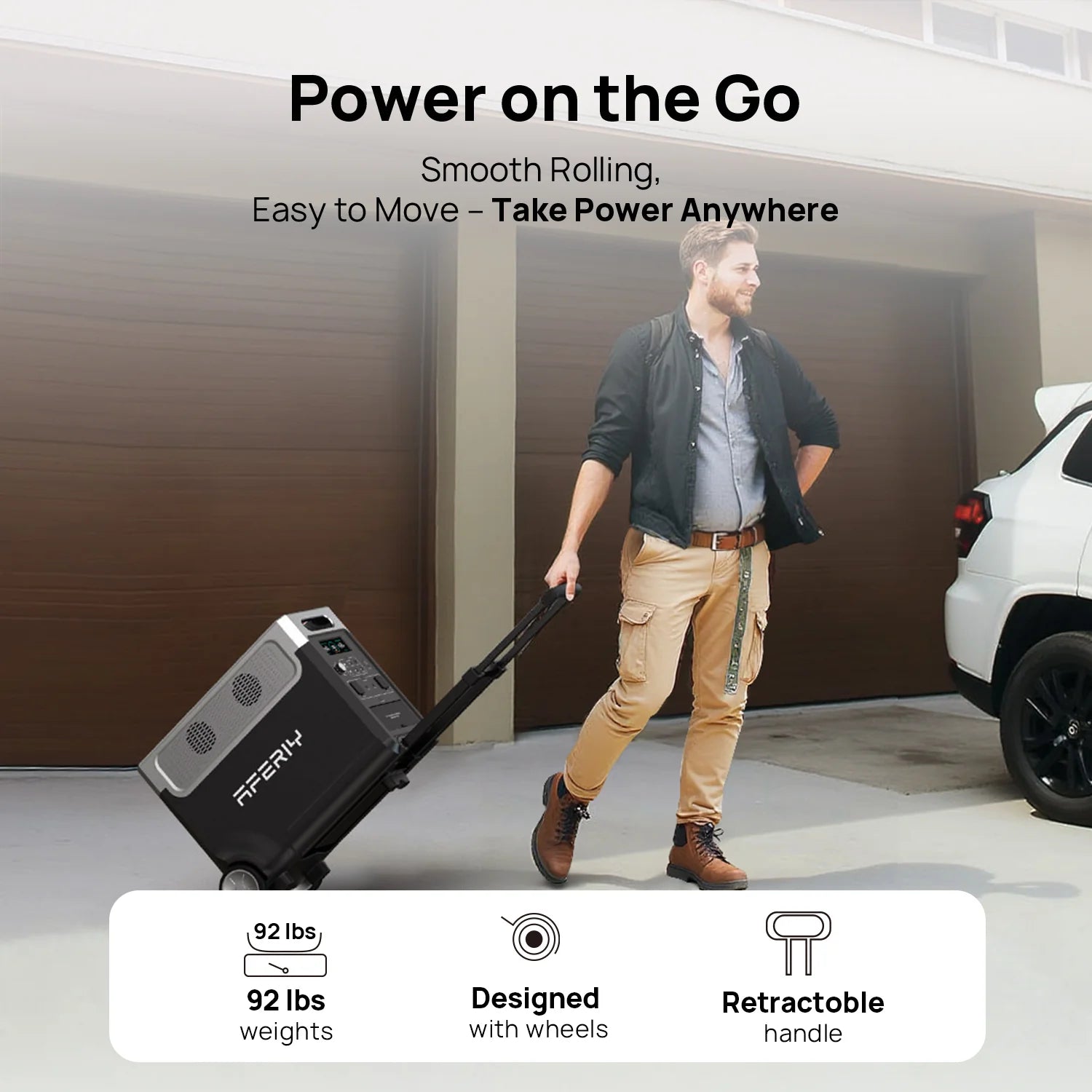 AFERIY P310 Portable Power Station with Expandable Capacity 3600W 3840Wh - Energize Trek