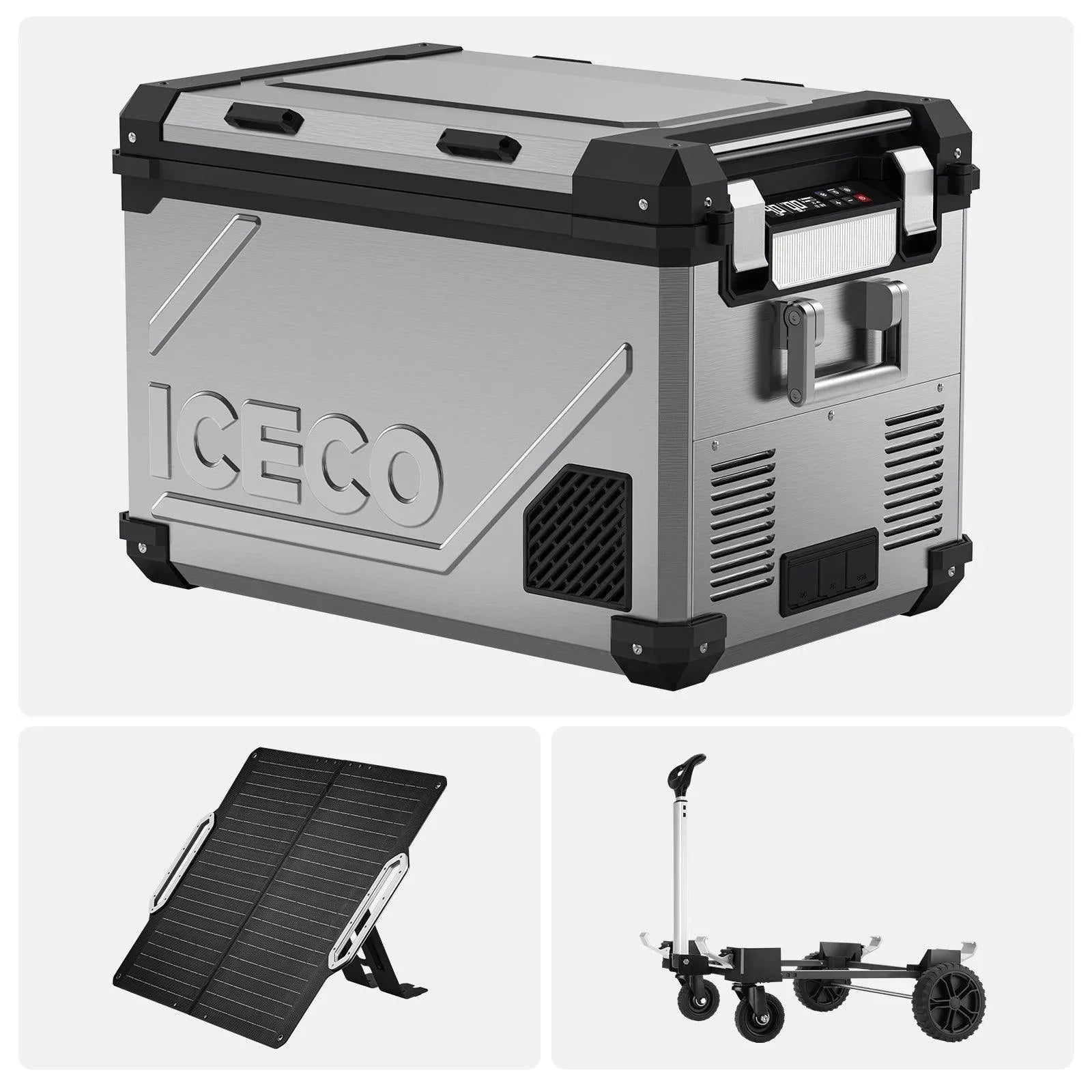 ICECO APL55-Silver Dual Zone 12 Volt Fridge - Energize Trek