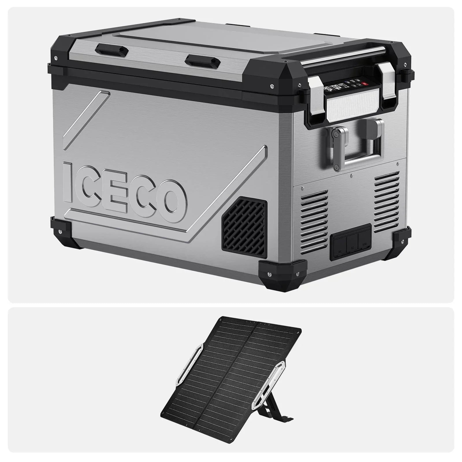 ICECO APL55-Silver Dual Zone 12 Volt Fridge - Energize Trek
